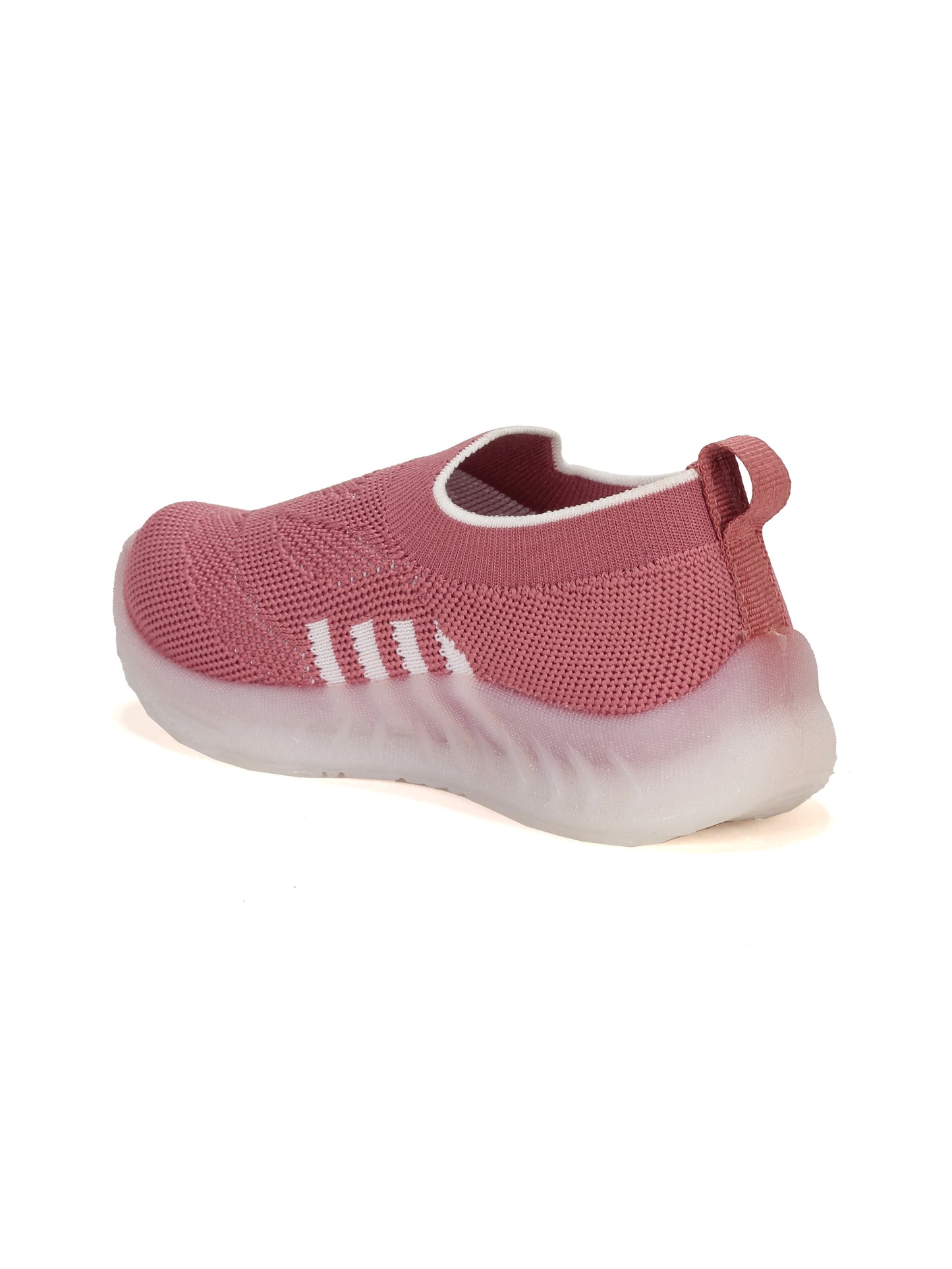 Casual Slip On Shoes With Led Light - Brown