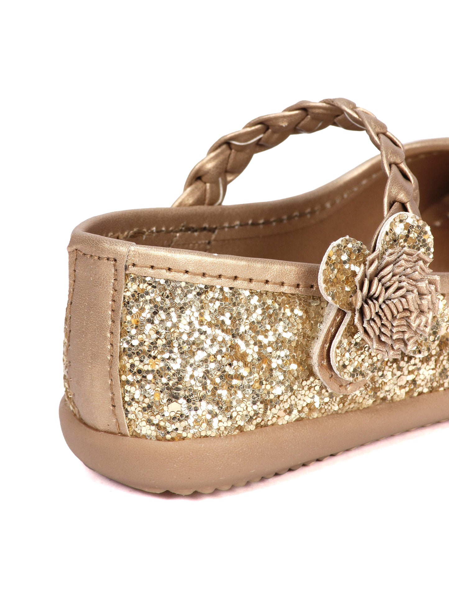 Bellies With Velcro Closure - Gold