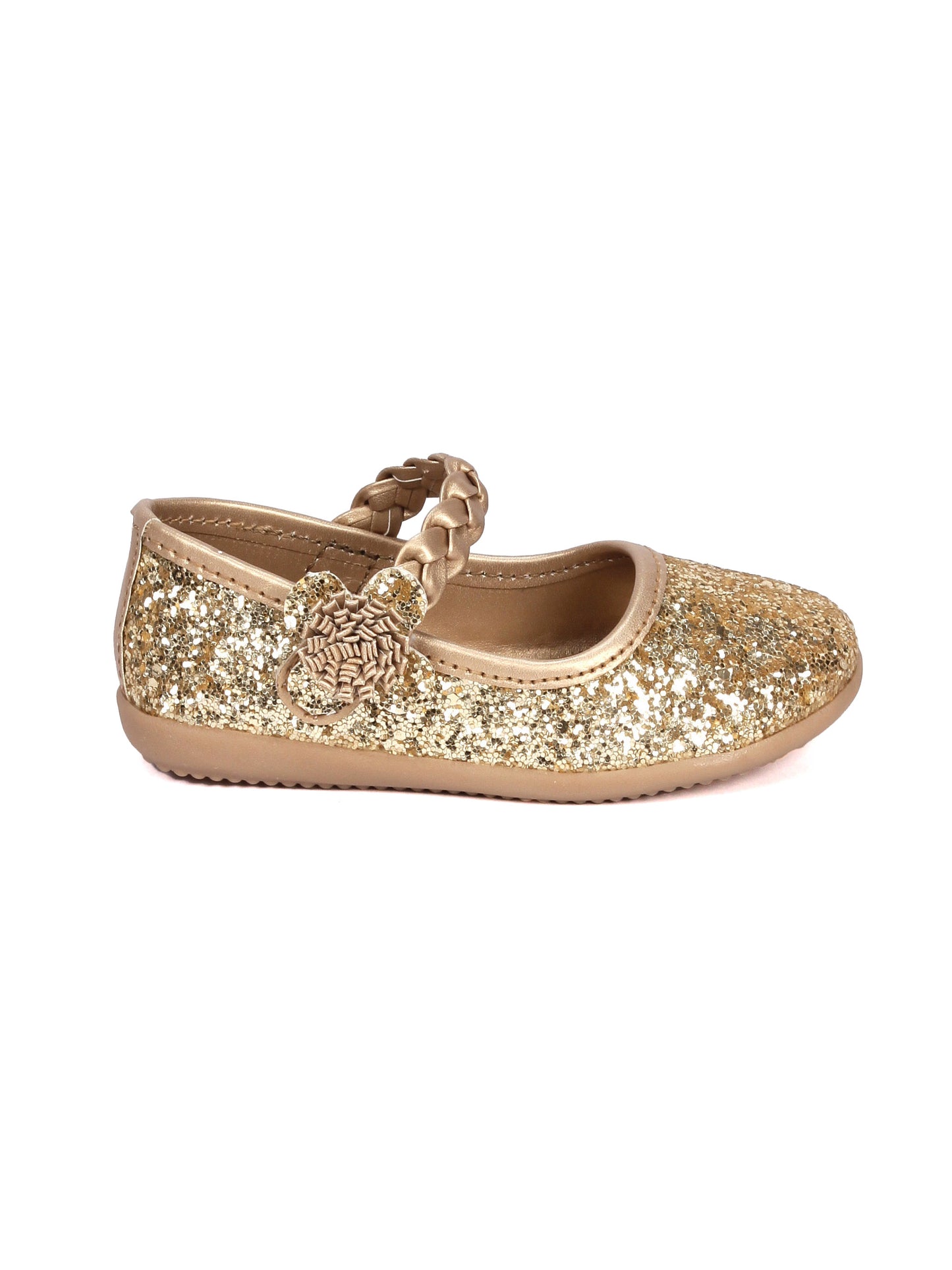 Bellies With Velcro Closure - Gold