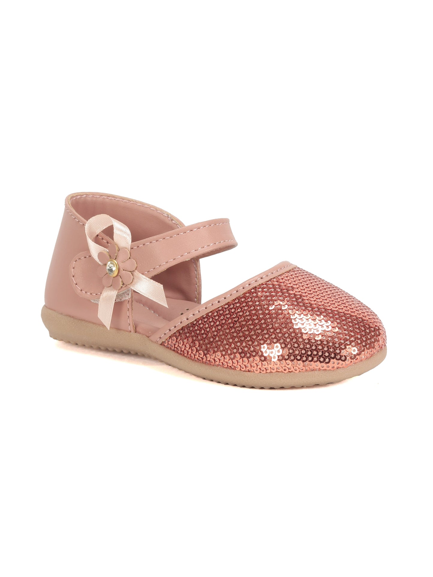 Mary Jane's Belle with Applique Detail - Gold
