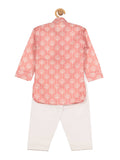Floral Print Kurta Pajama Set - Pink
