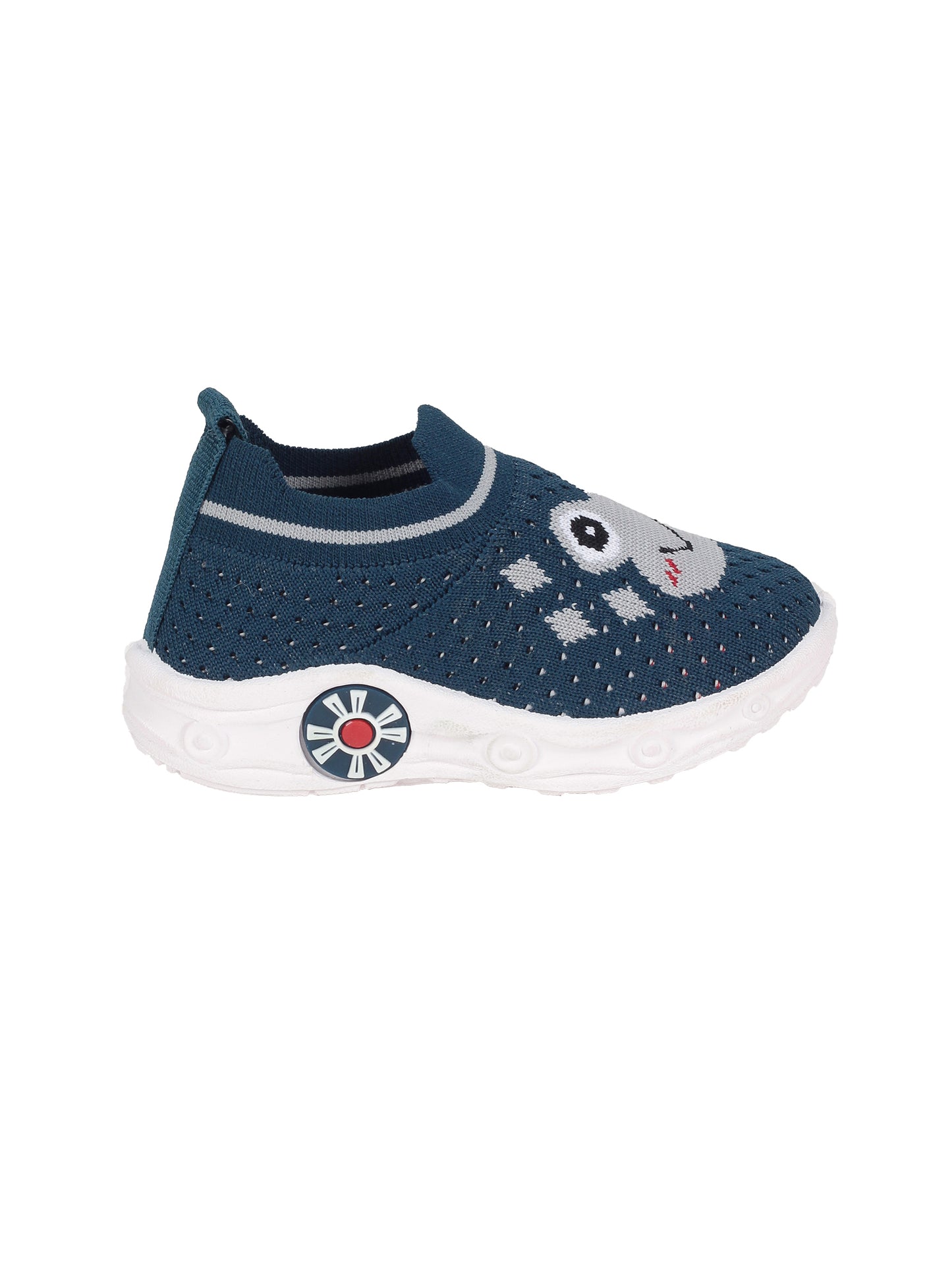 Musical Chu Chu Shoes With Velcro Closing - Navy Blue