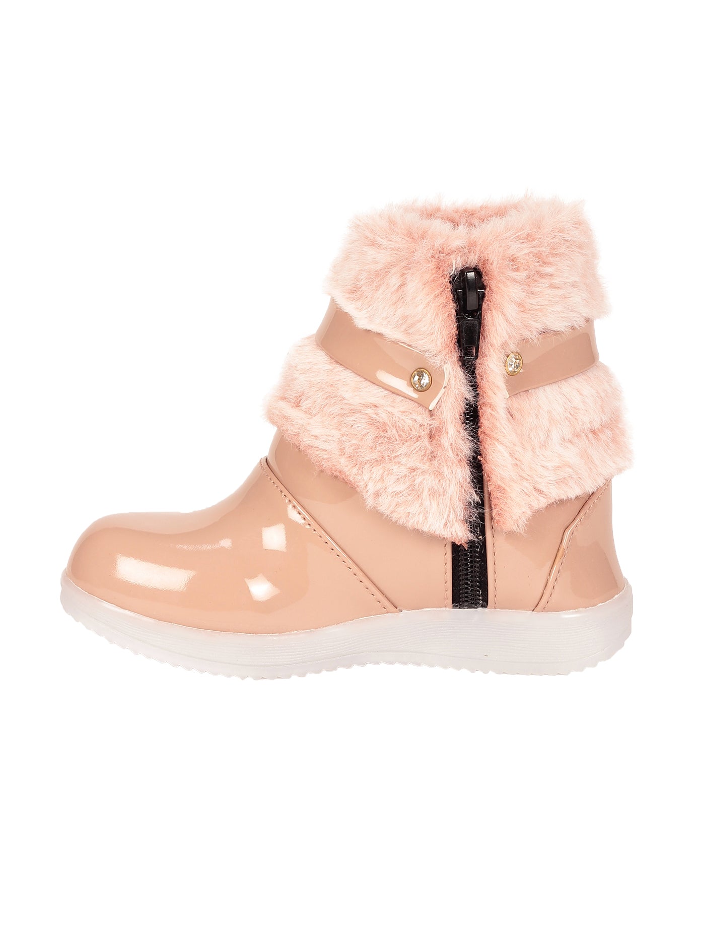 Party Boots With Light - Peach