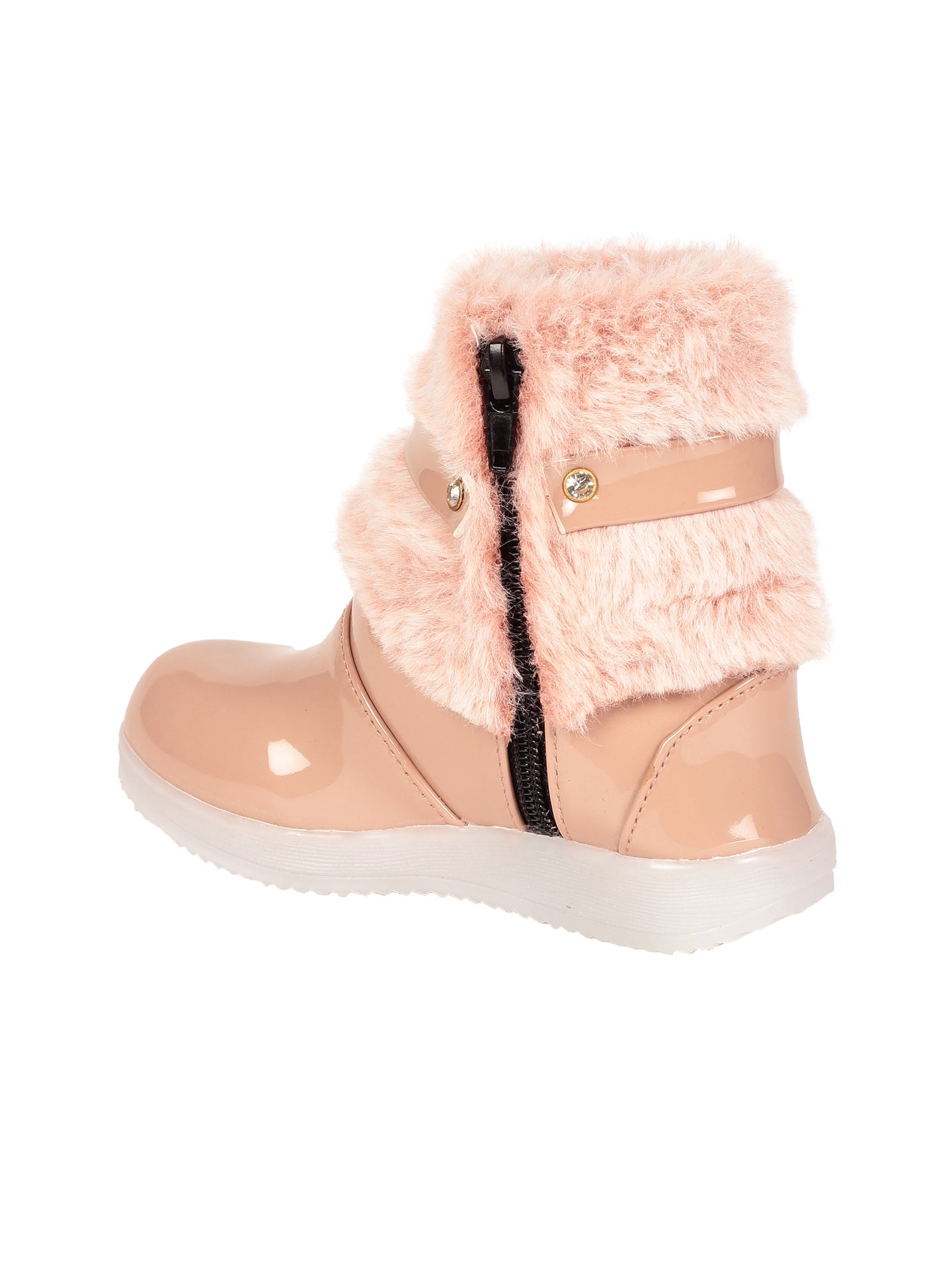 Party Boots With Light - Peach