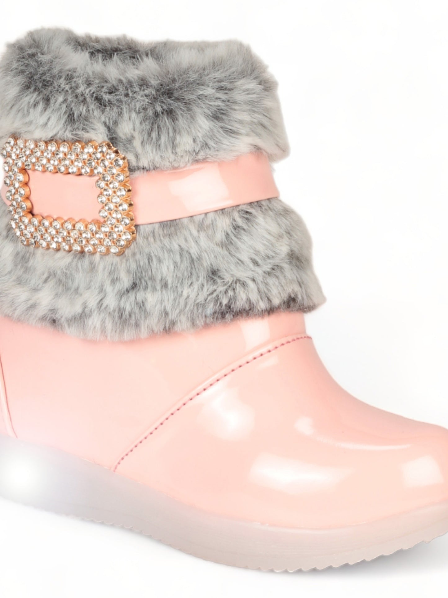 Party Boots With Light - Pink