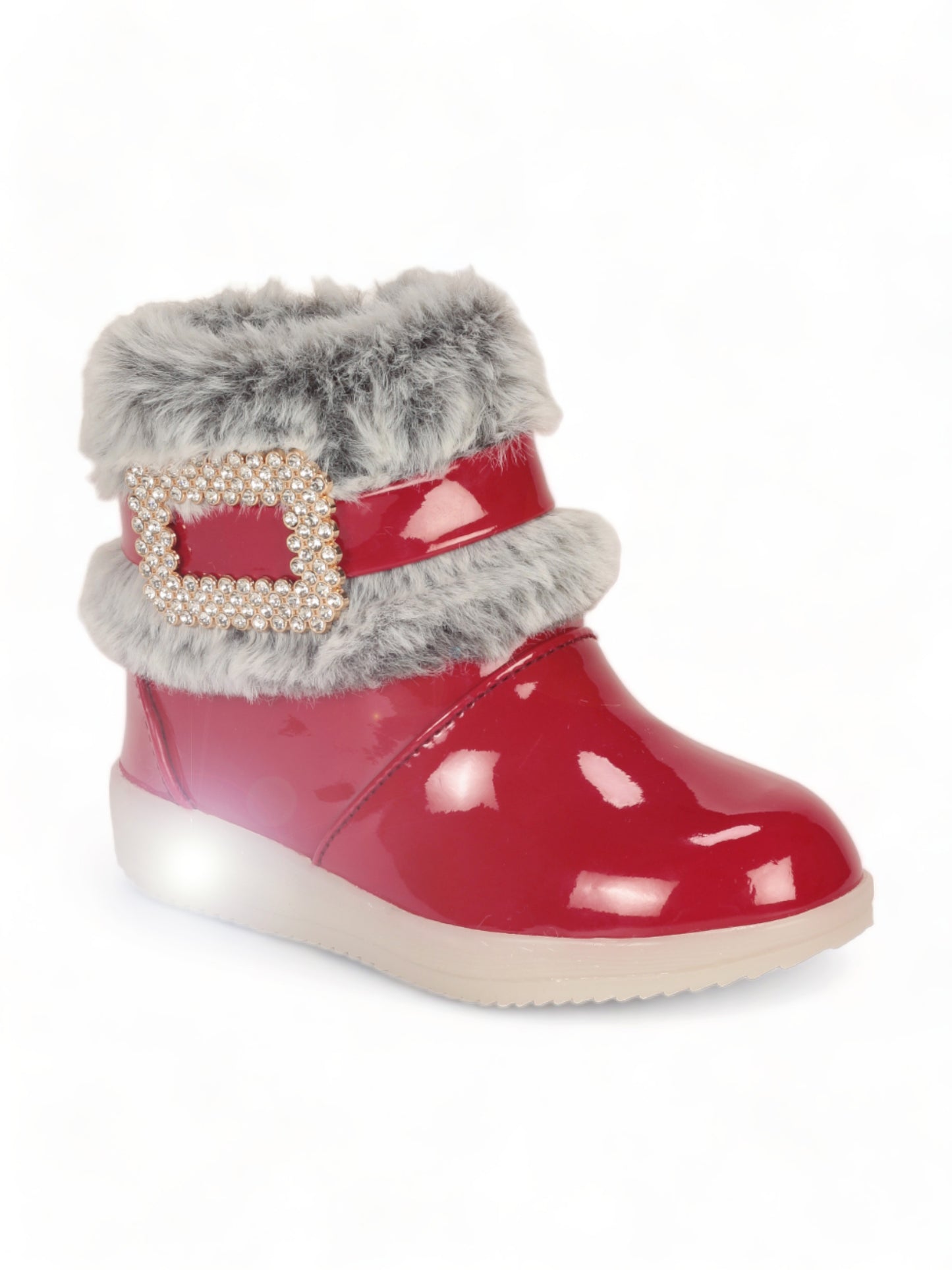 Party Boots With Led Light - Red