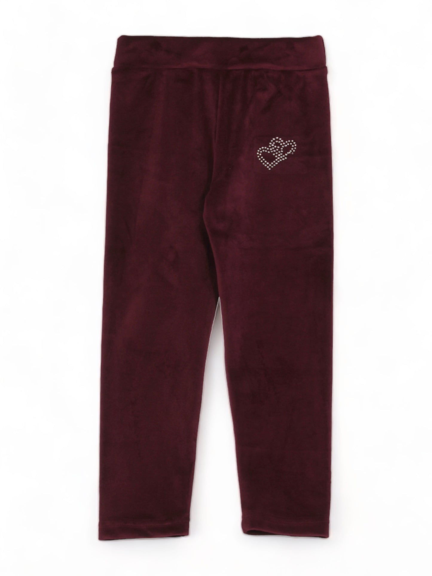 Solid Velvet Leggings - Purple