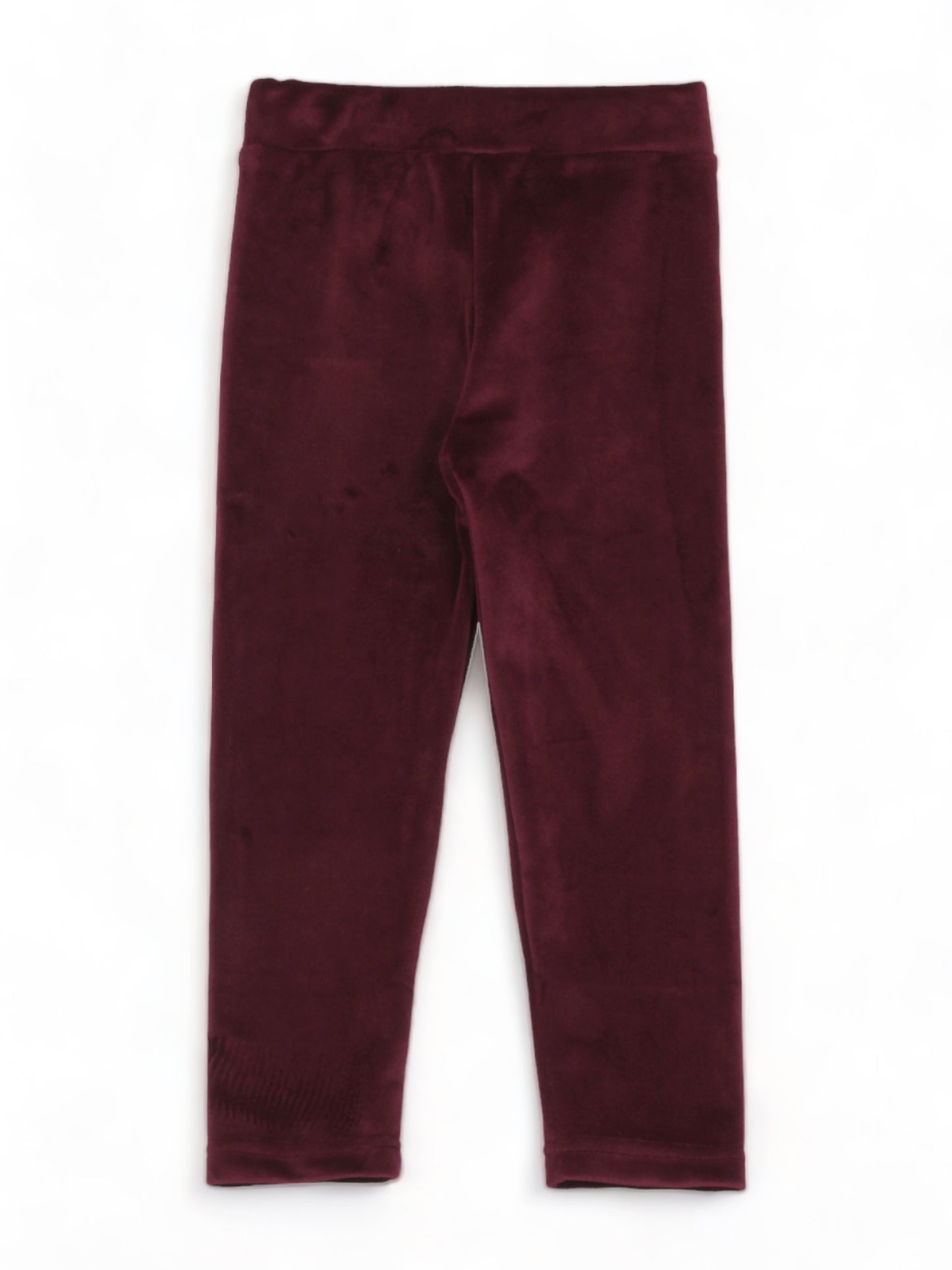 Solid Velvet Leggings - Purple