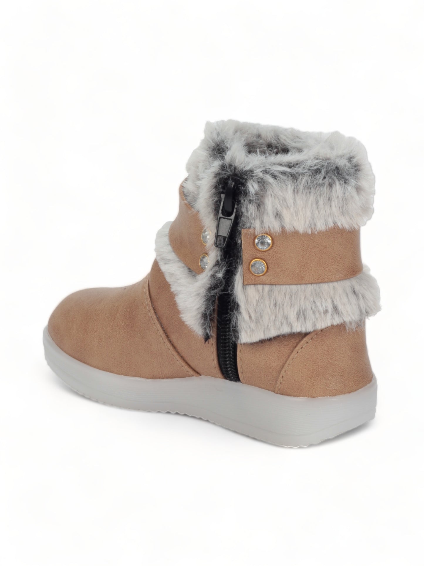 Party Boots With Light - Beige