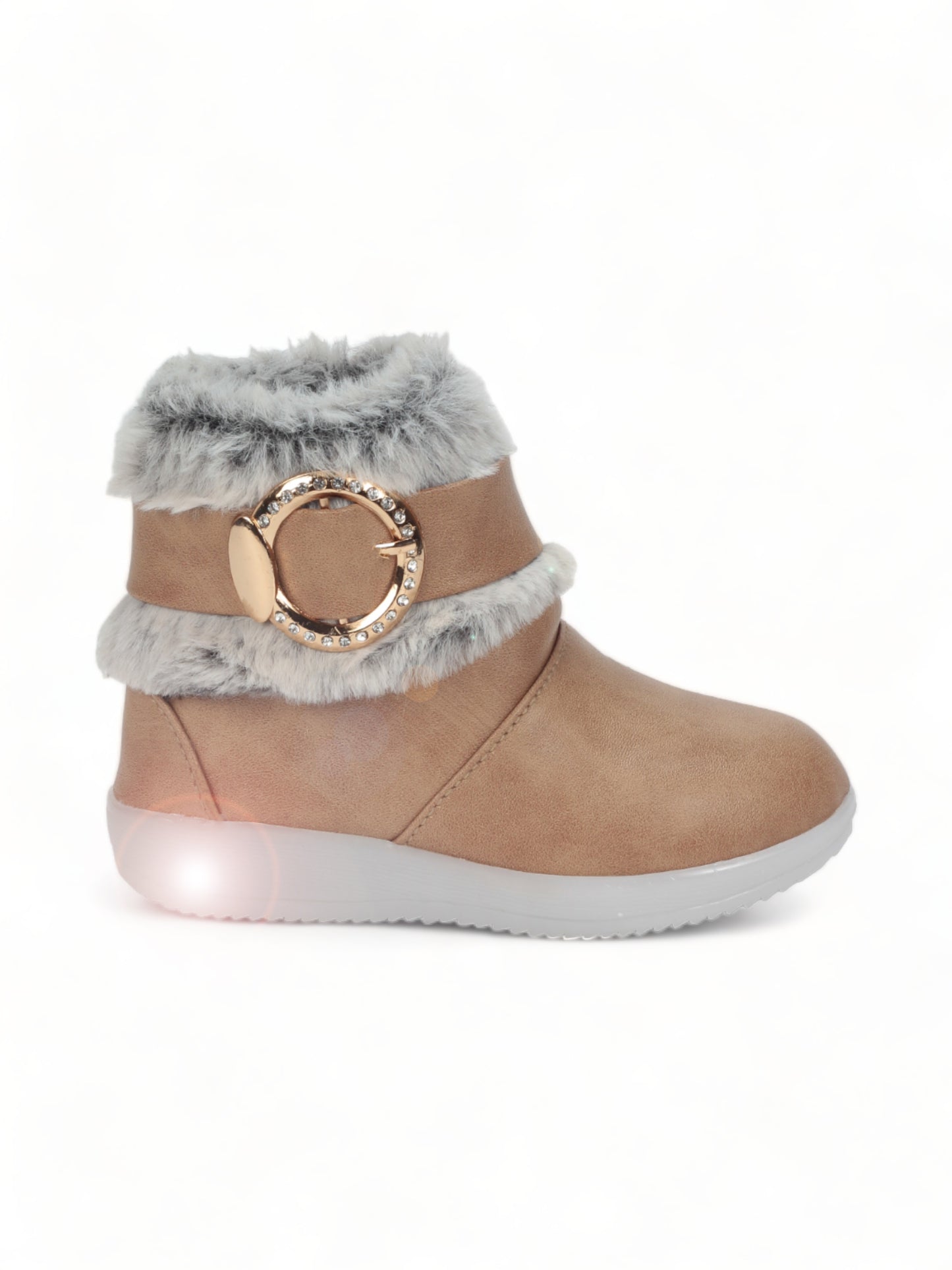 Party Boots With Light - Beige