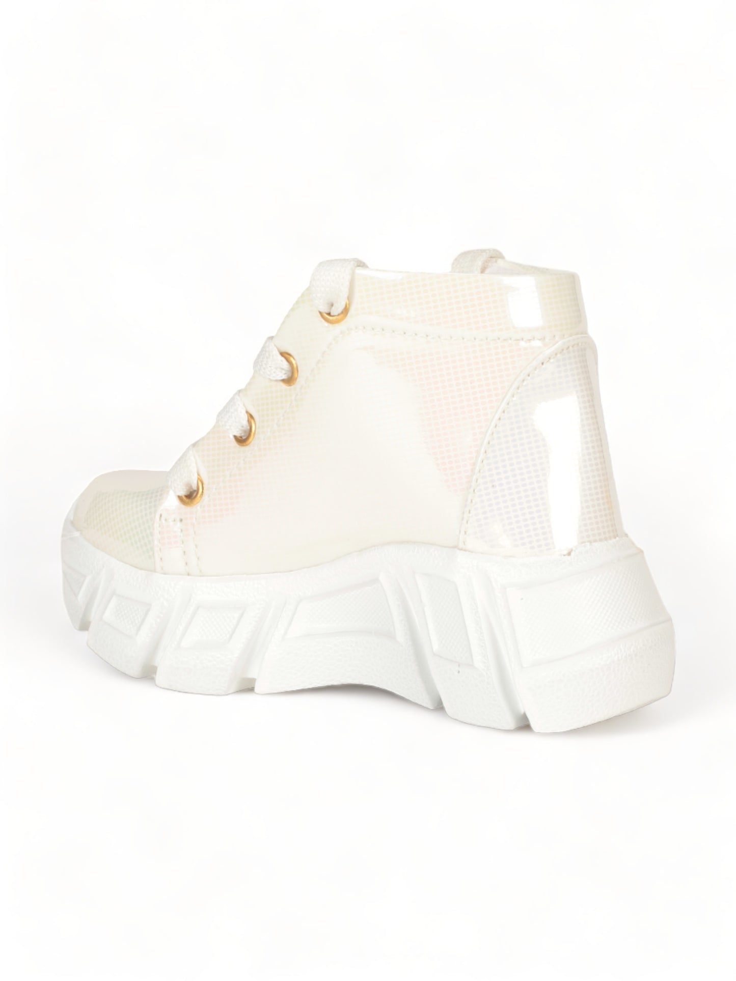 Laced Up Party Boots - White