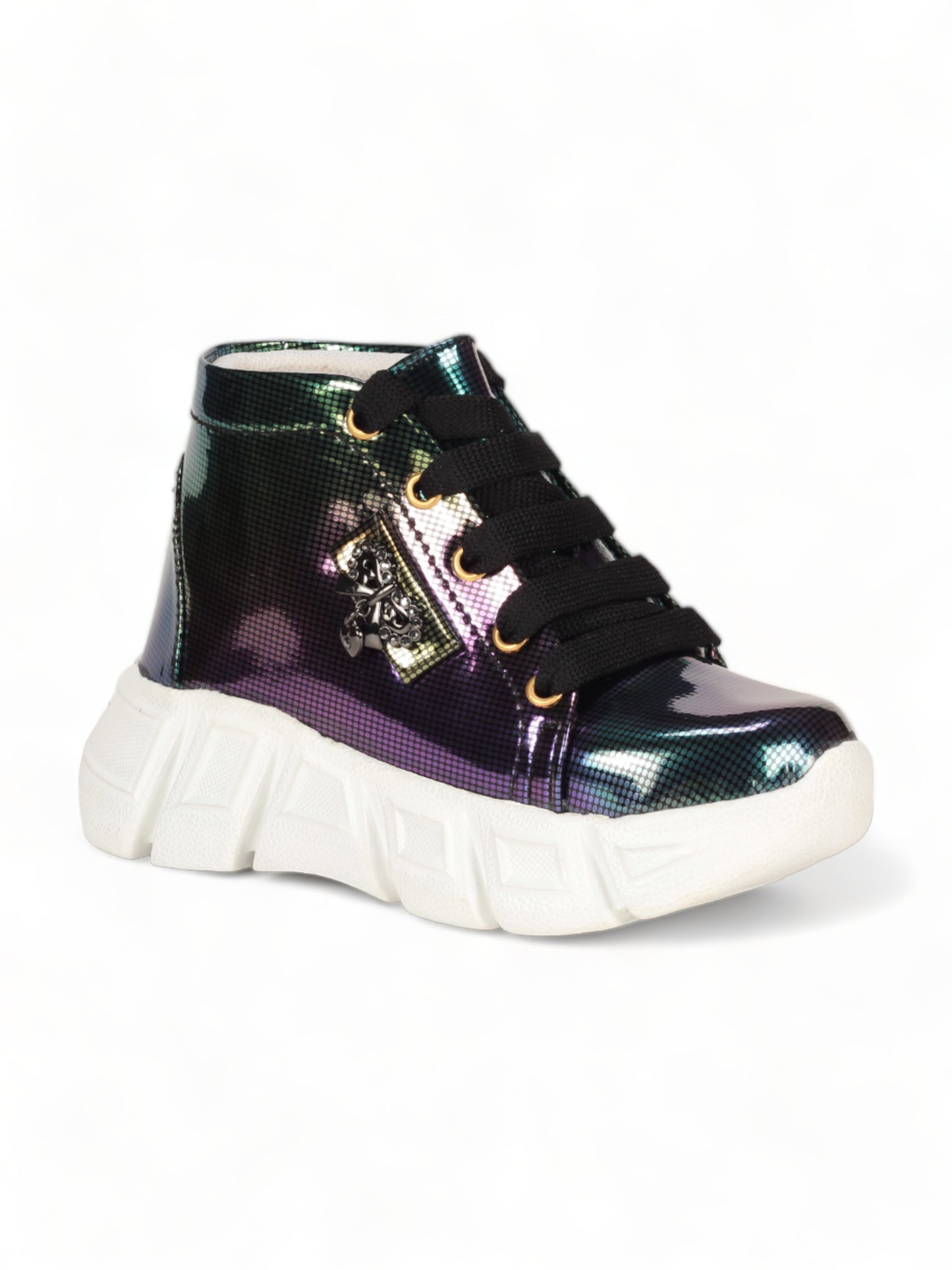 Laced Up Party Boots - Black