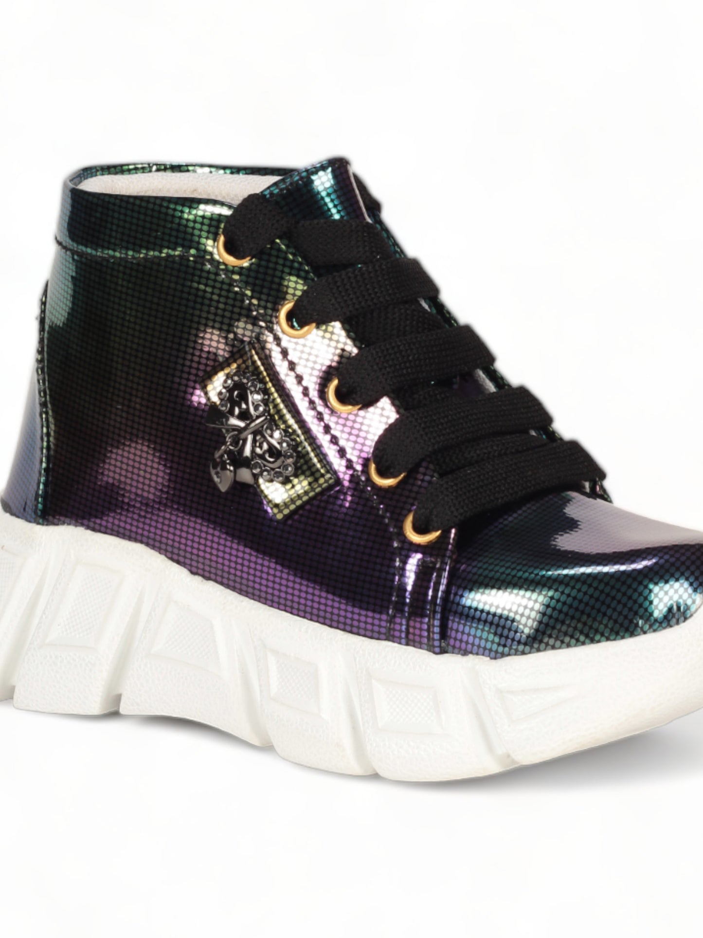 Laced Up Party Boots - Black