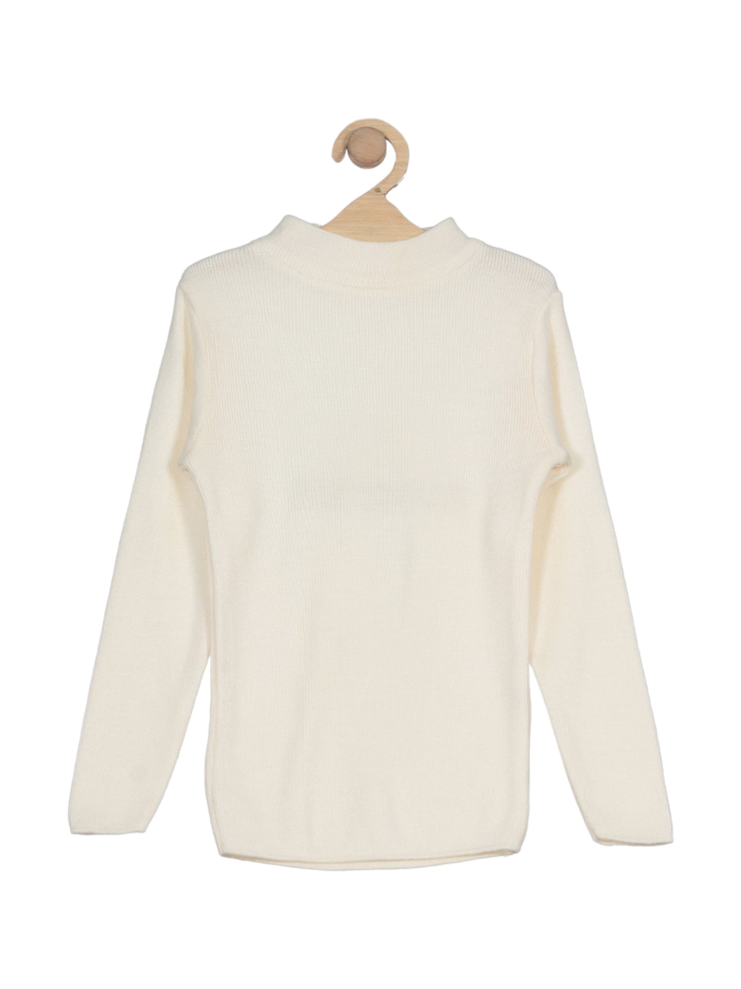 Round Neck Skivvy - Cream