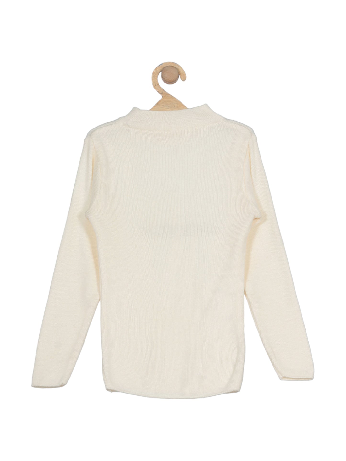 Round Neck Skivvy - Cream