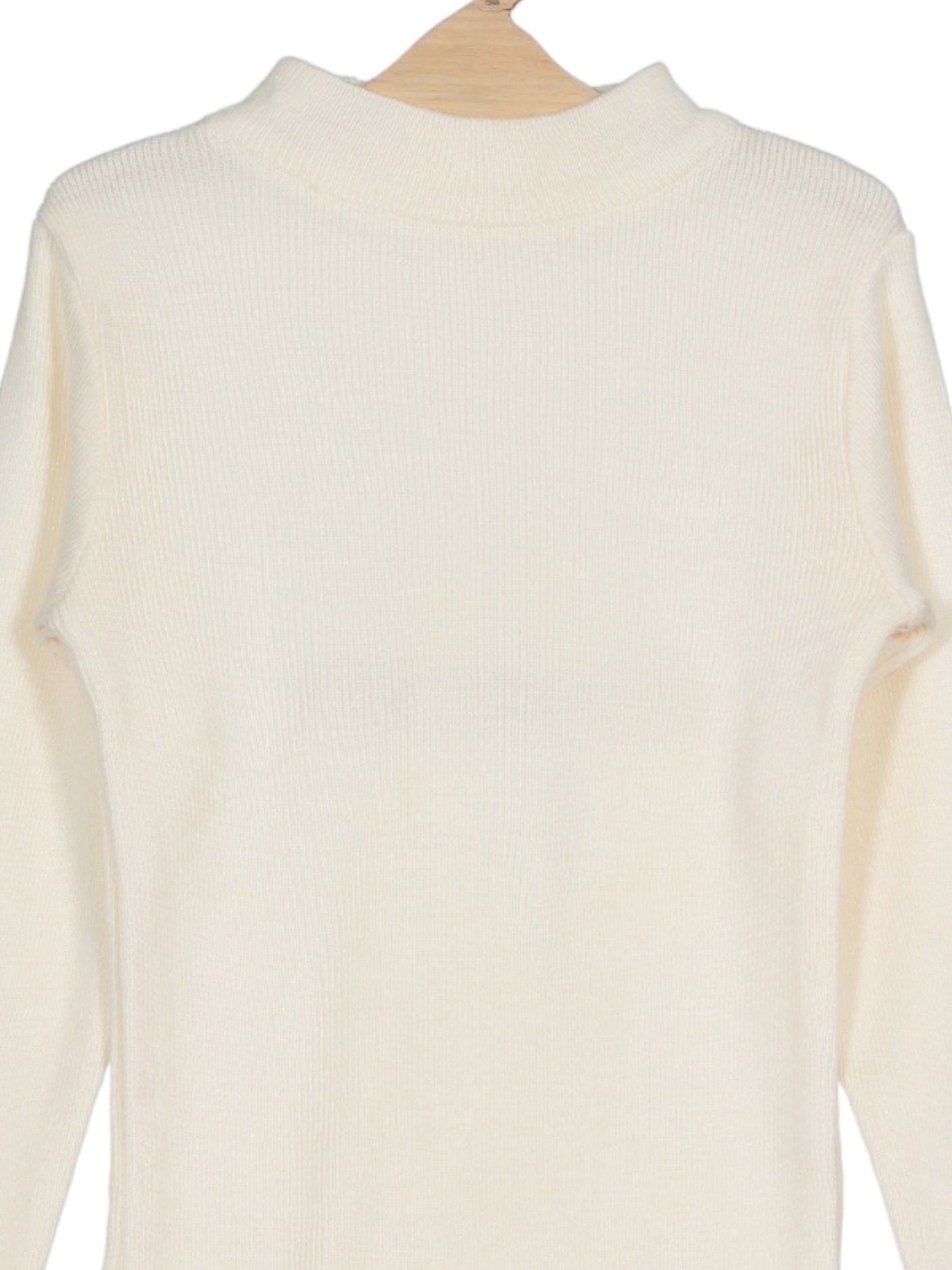 Round Neck Skivvy - Cream