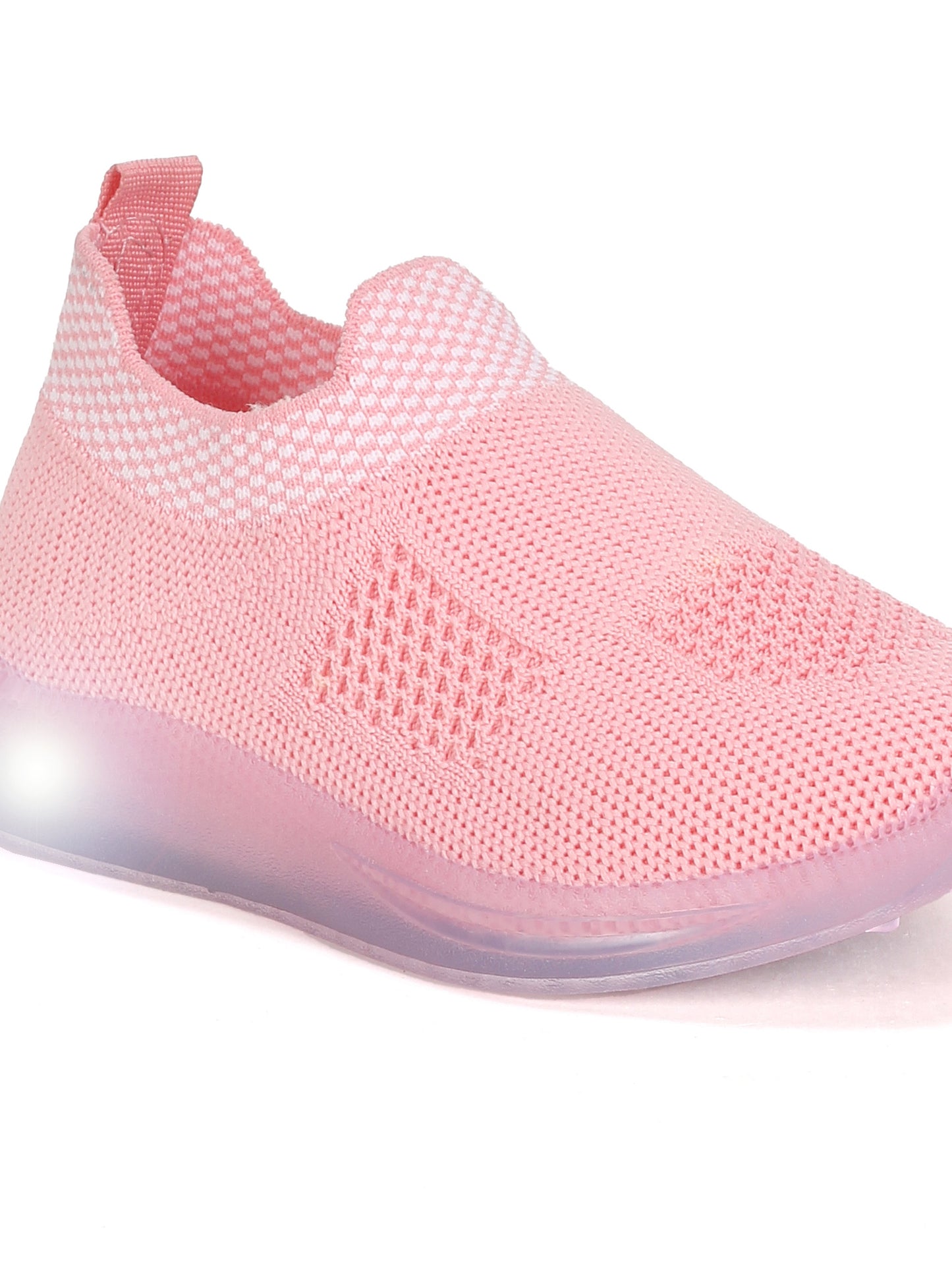 Casual Slip On Shoes With Light - Pink