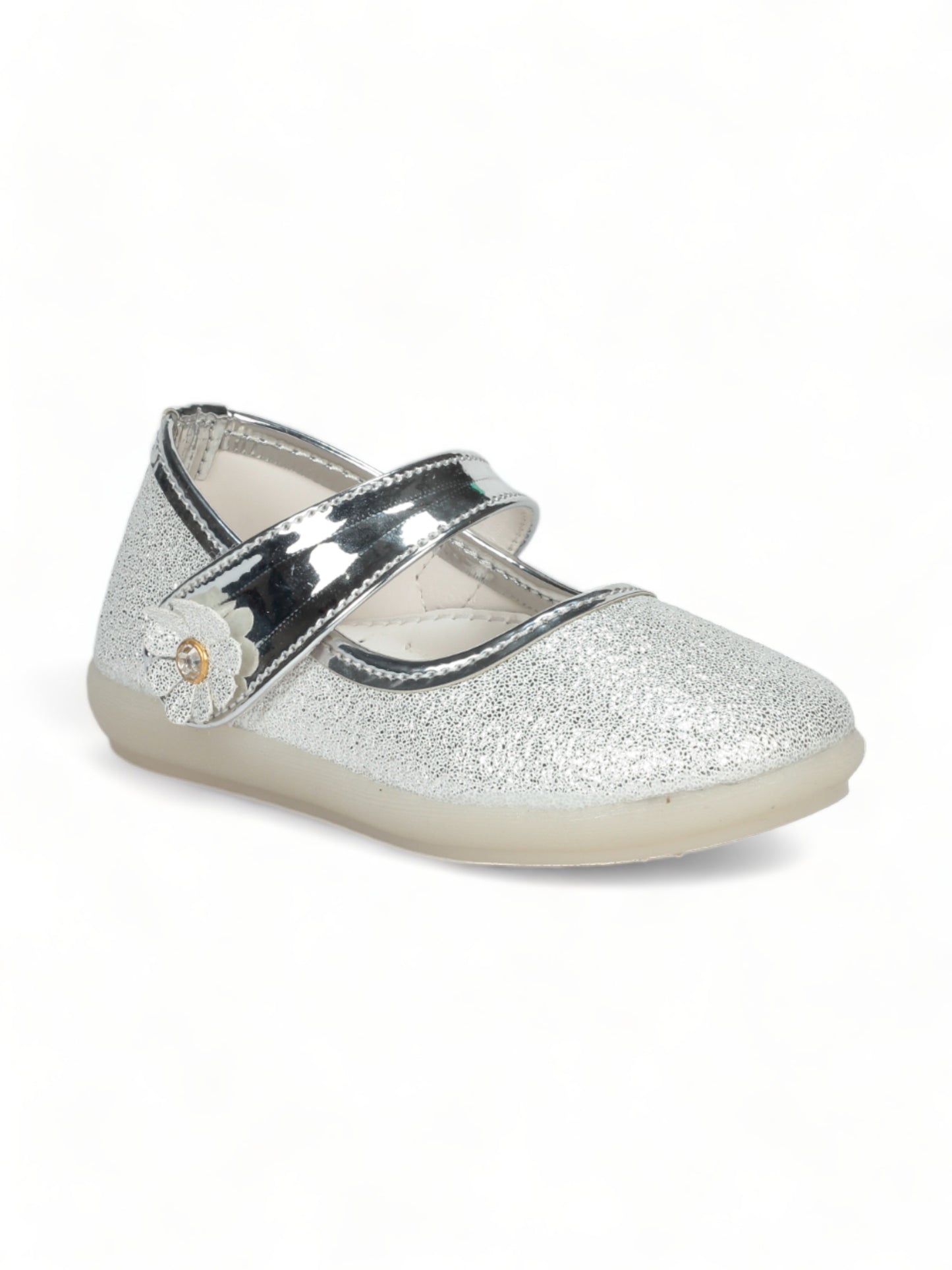 Bellies With Velcro Closure - Silver