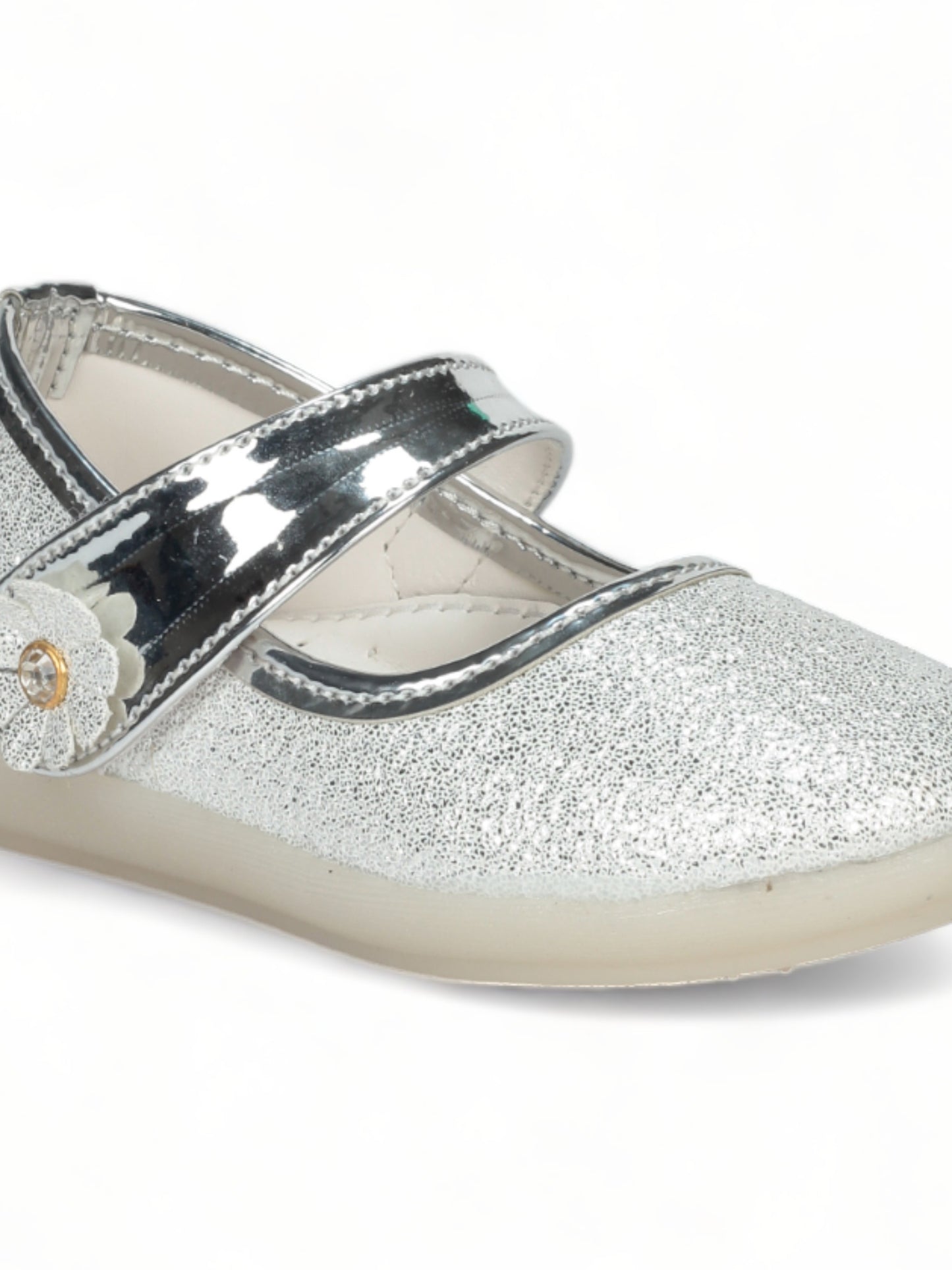 Bellies With Velcro Closure - Silver