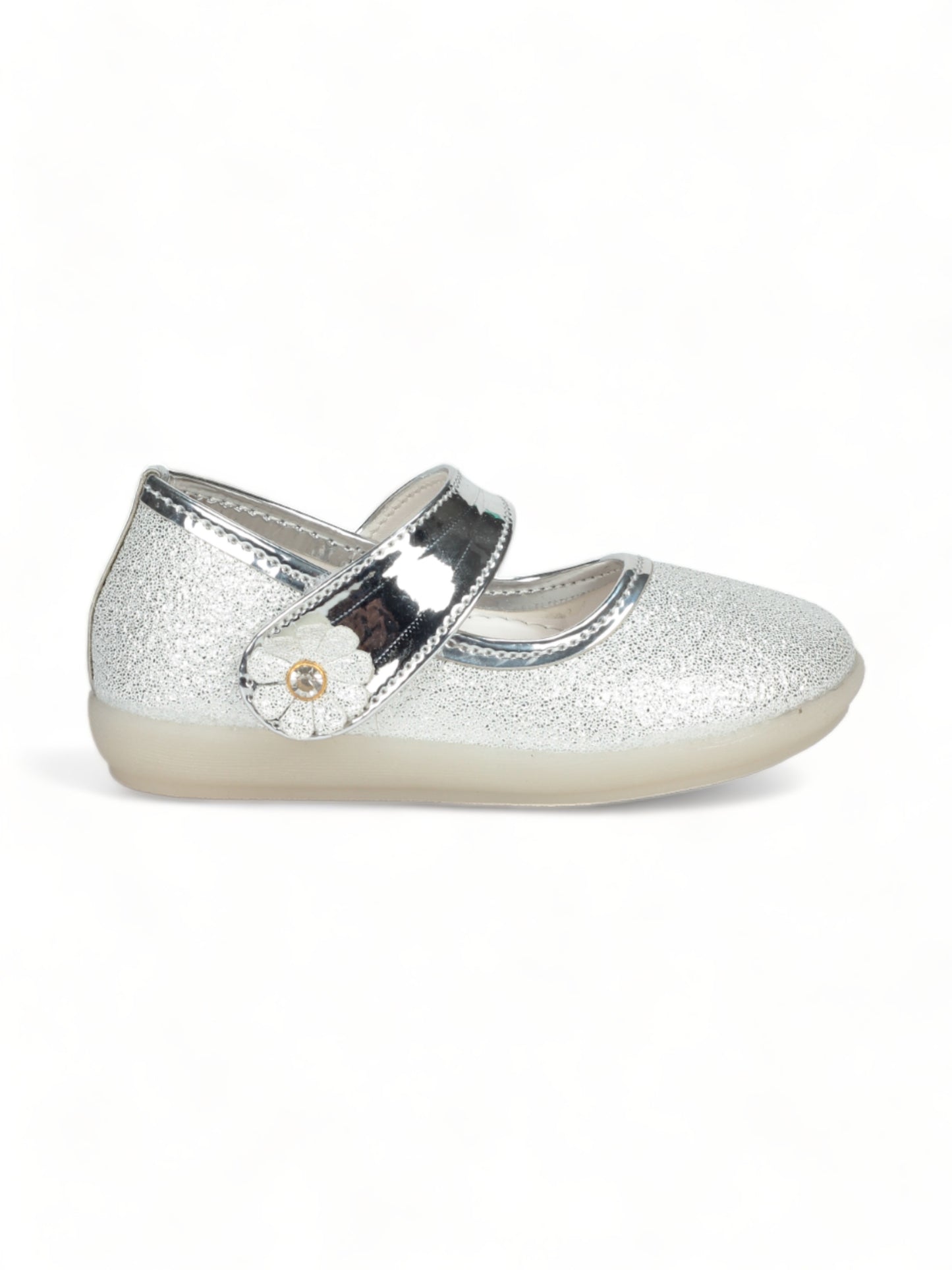 Bellies With Velcro Closure - Silver