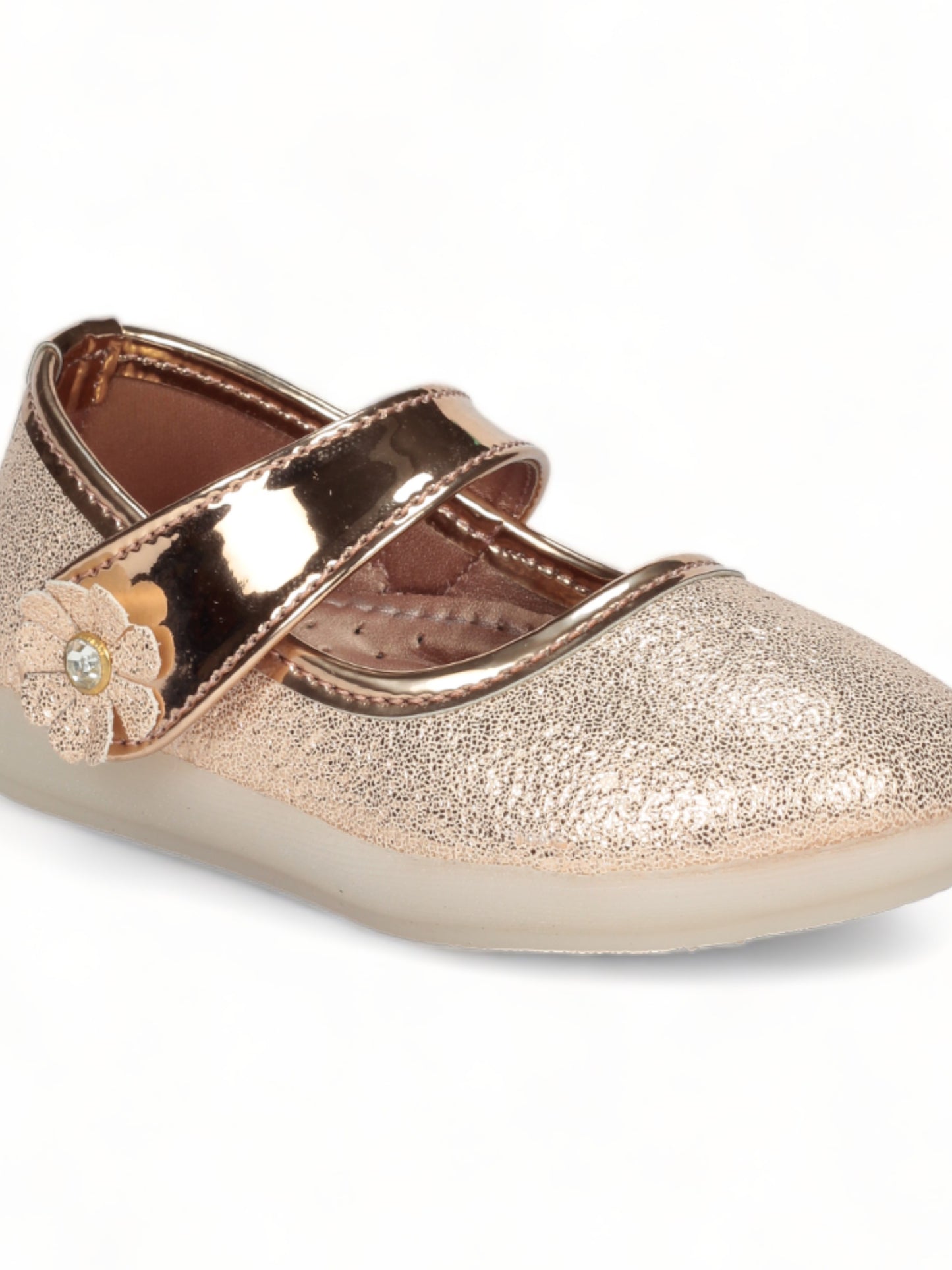 Bellies With Velcro Closure - Gold