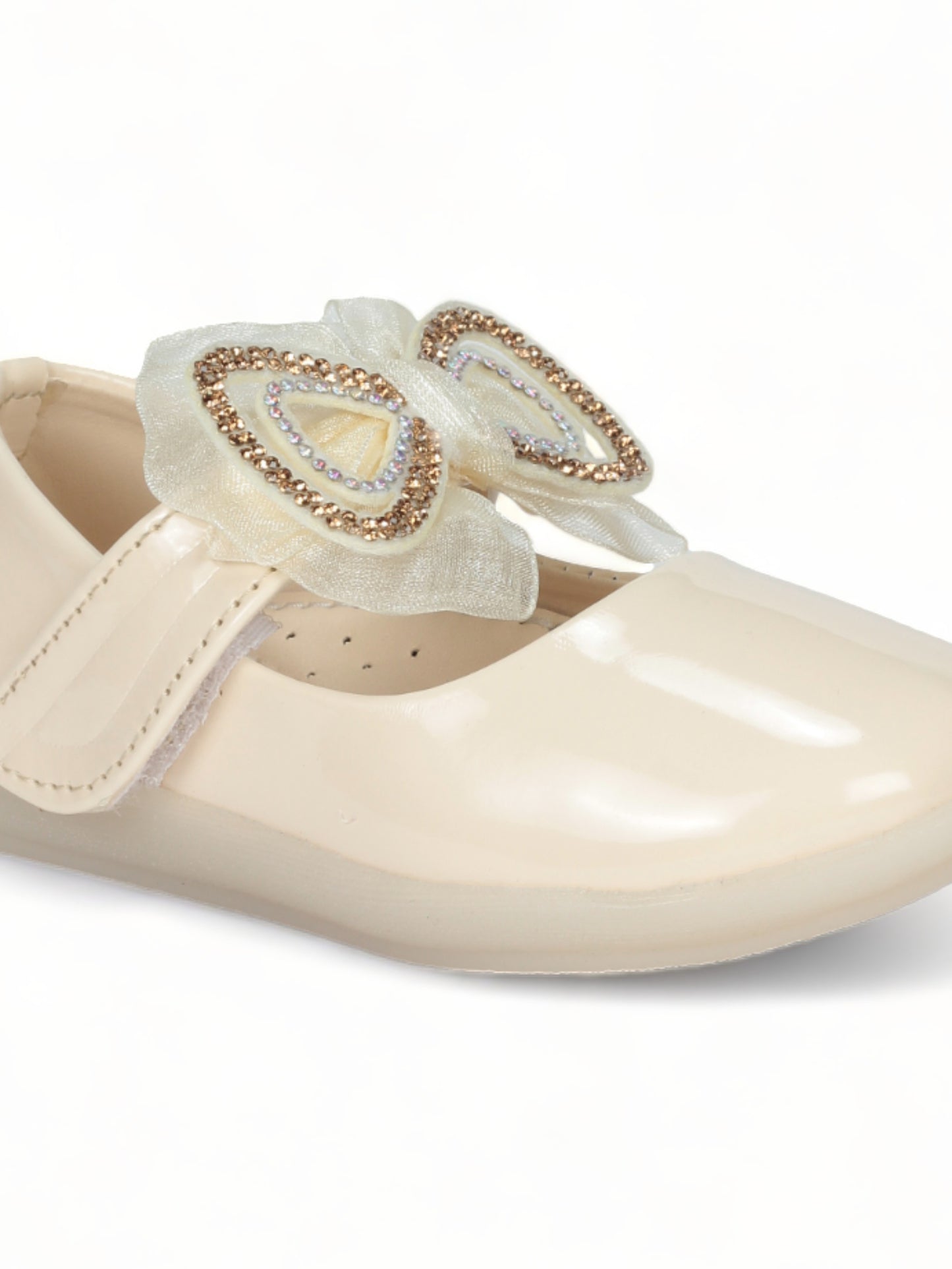 Bellies With Velcro Closure - Cream