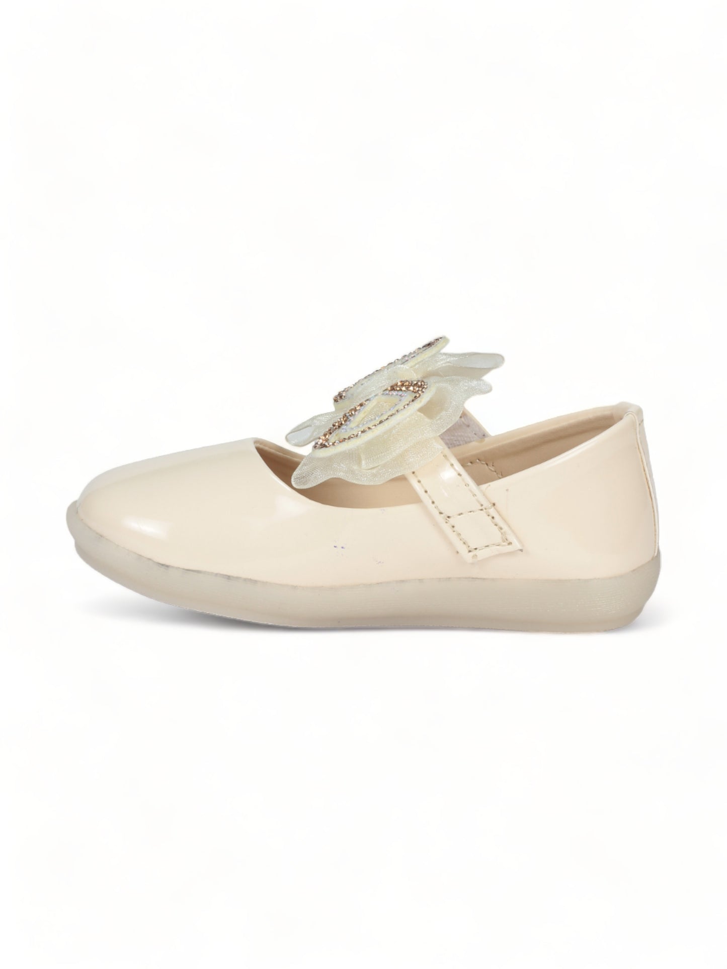 Bellies With Velcro Closure - Cream