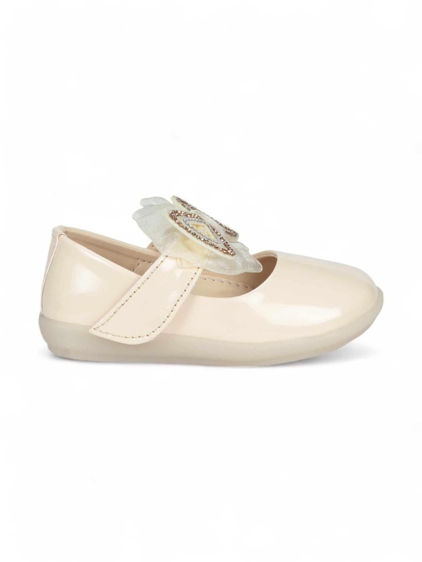 Bellies With Velcro Closure - Cream