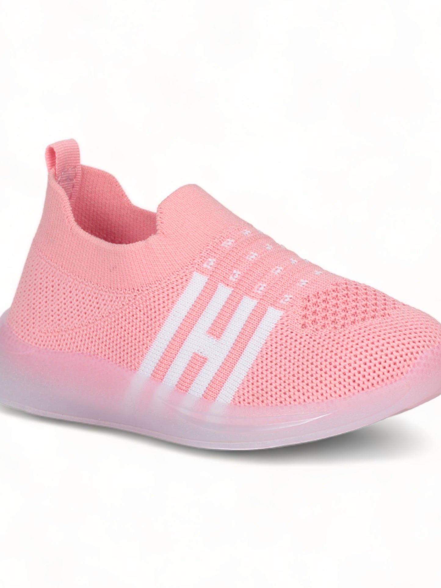 Casual Slip On Shoes With Light - Pink