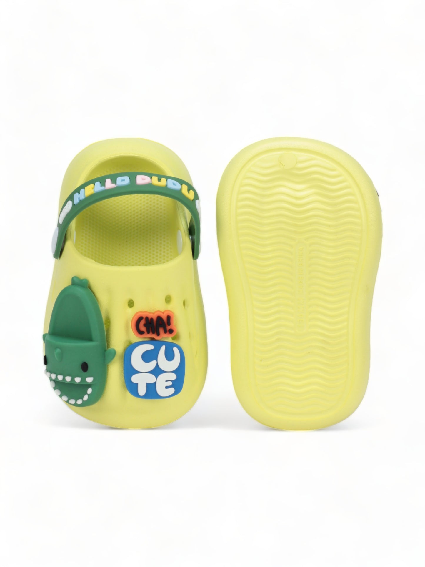 Surf Board Applique Anti-Slip Clogs - Green