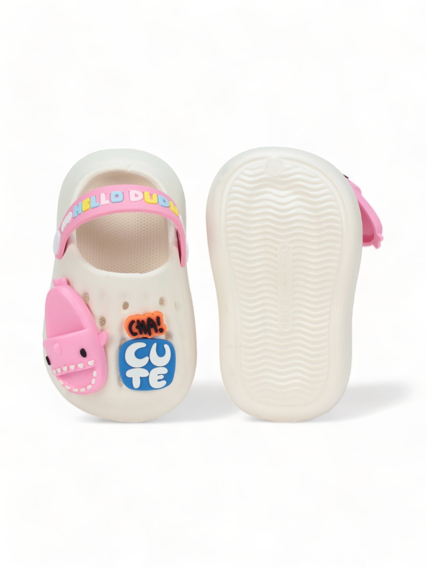 Surf Board Applique Anti-Slip Clogs - Yellow