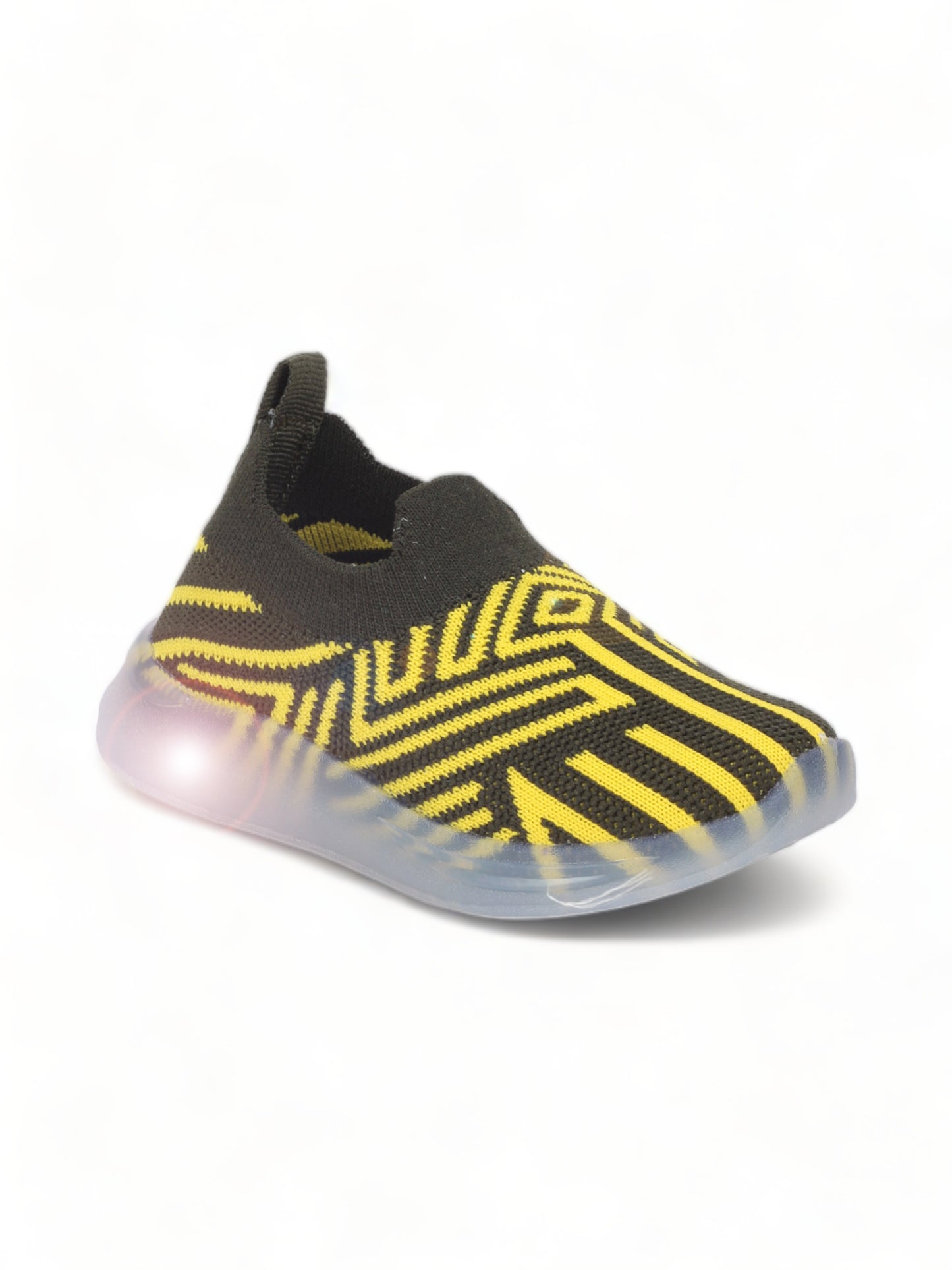 Casual Slip On Shoes With Light - Black
