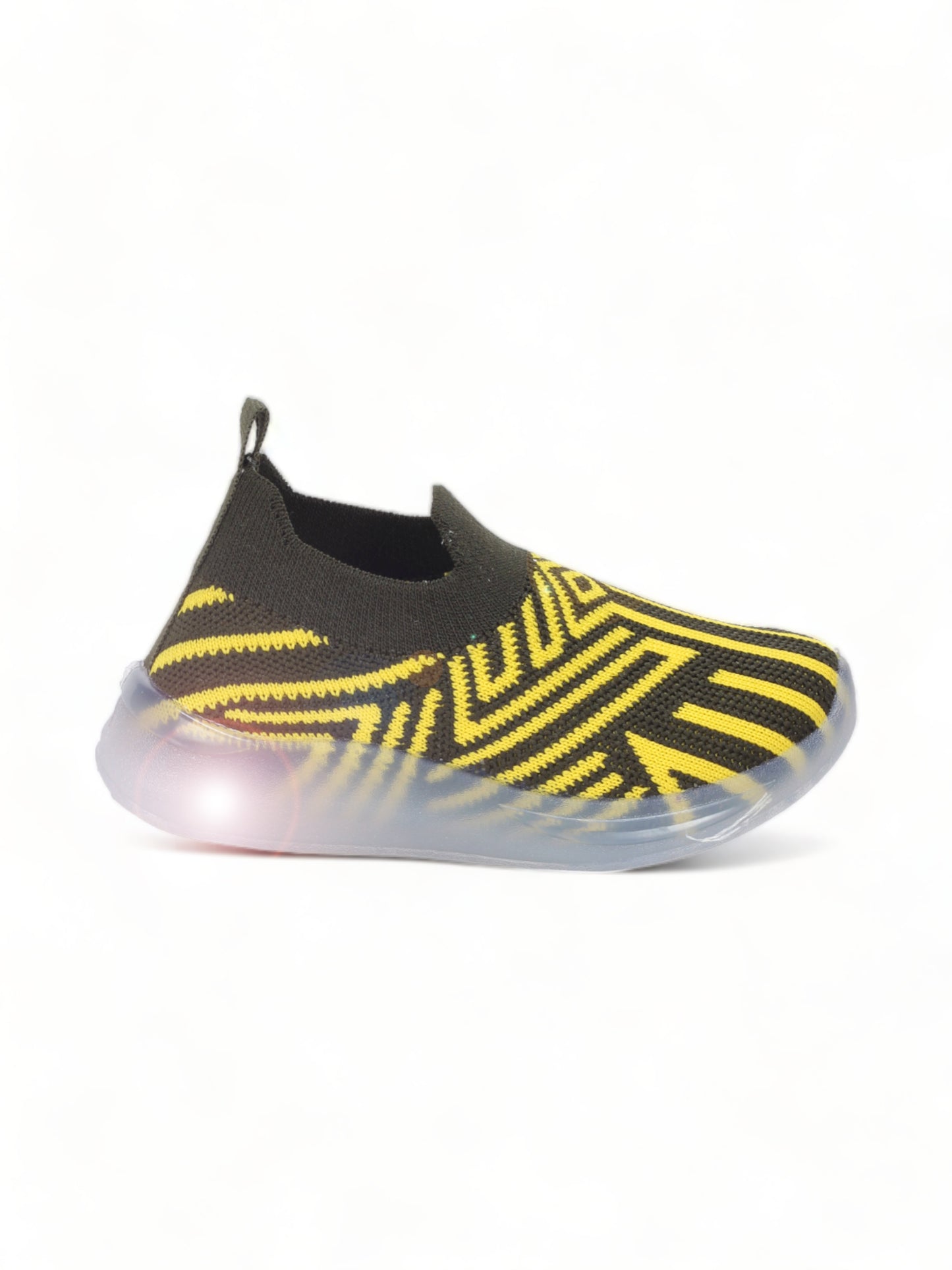Casual Slip On Shoes With Light - Black