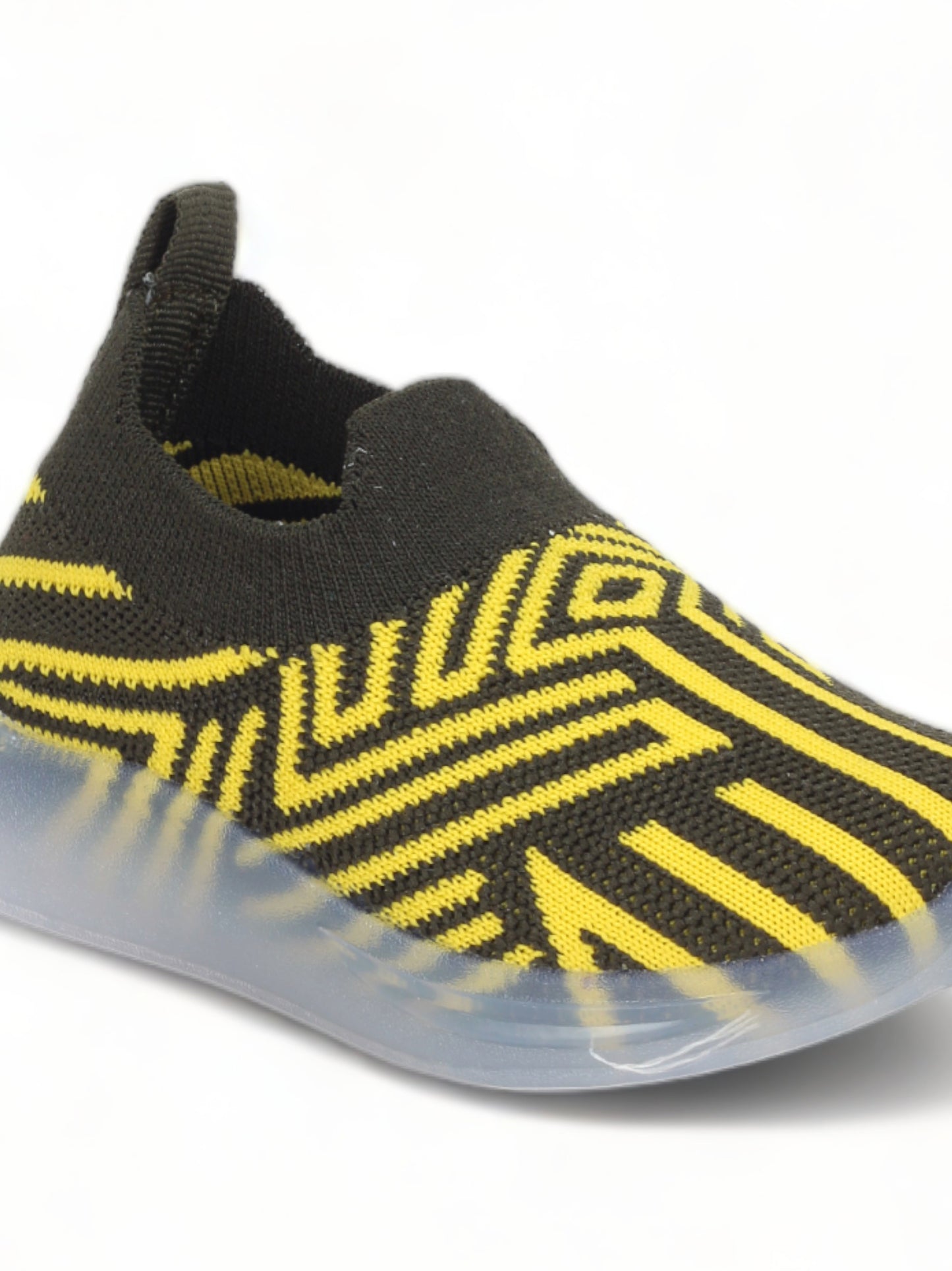 Casual Slip On Shoes With Light - Black
