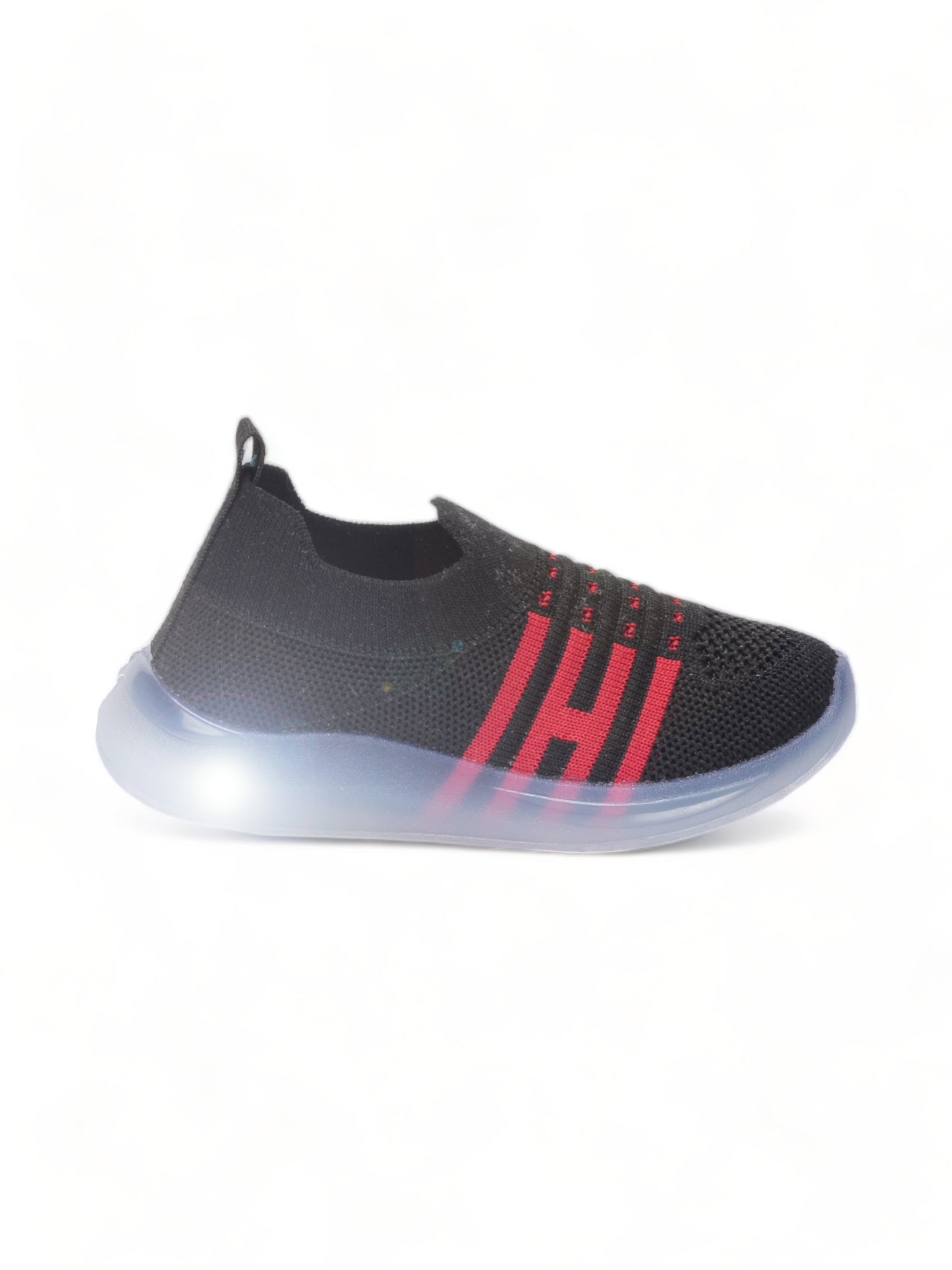 Casual Slip On Shoes With Light - Black
