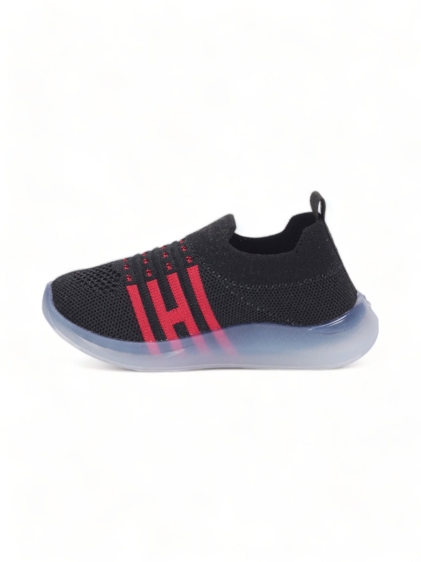 Casual Slip On Shoes With Light - Black