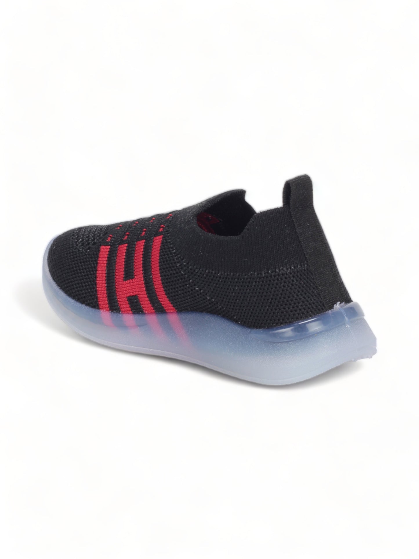 Casual Slip On Shoes With Light - Black