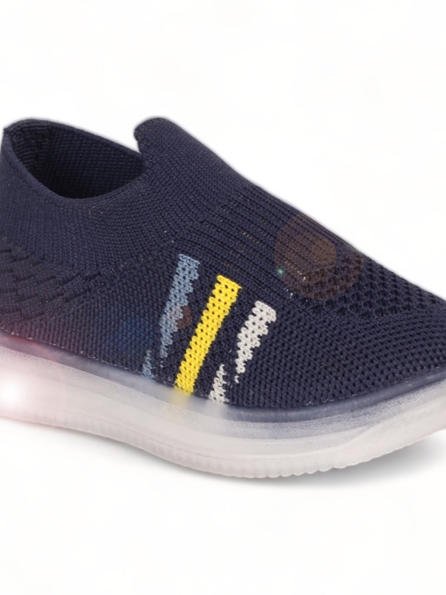 Casual Slip On Shoes With Led Light - Navy Blue