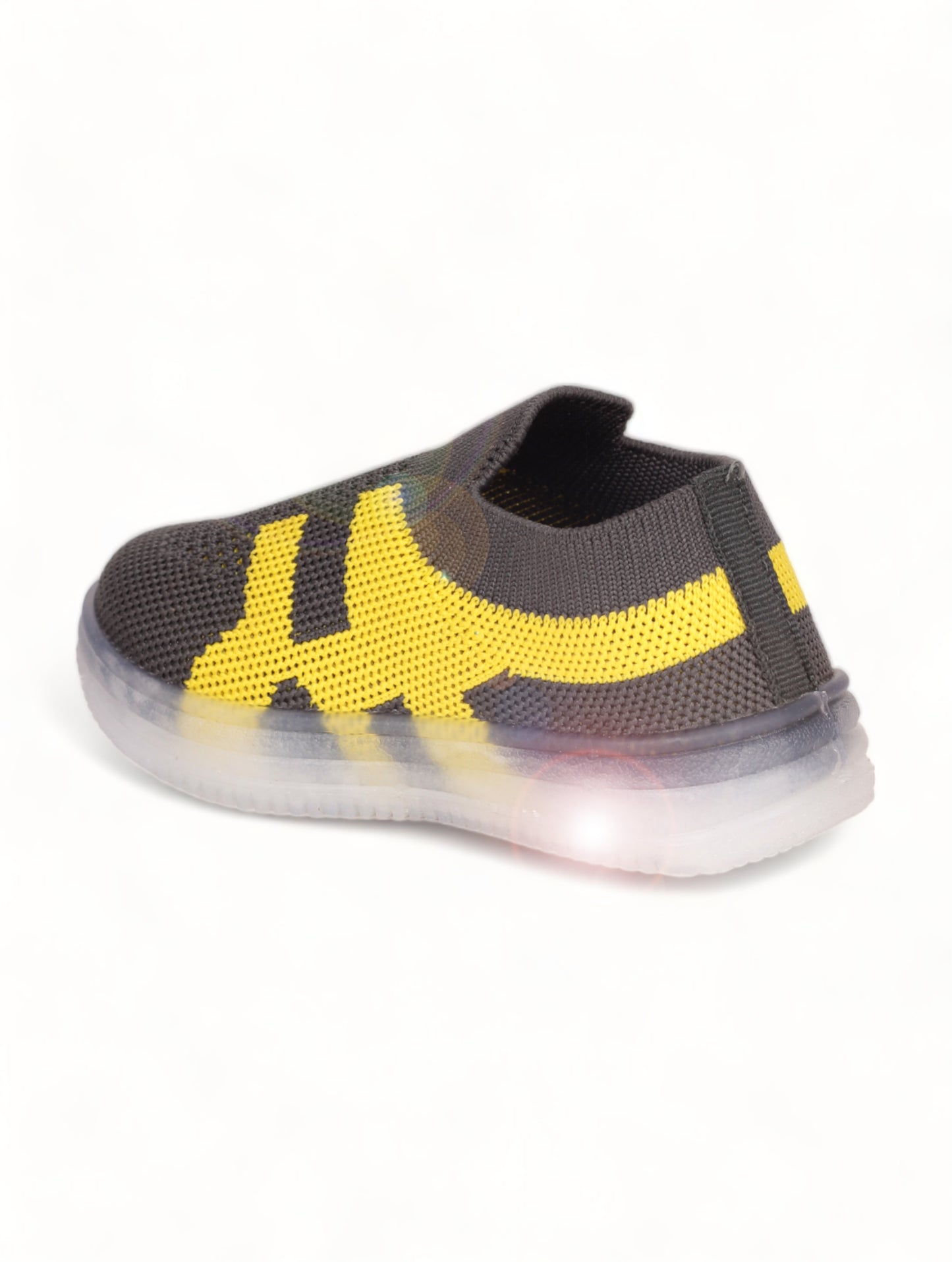 Casual Slip On Shoes With Led Light - Grey