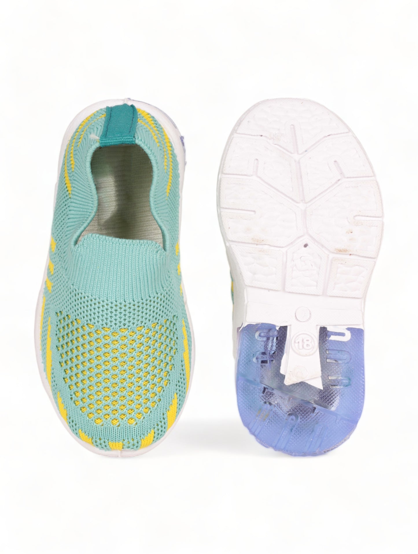 Casual Slip On Shoes With Led Light - Green