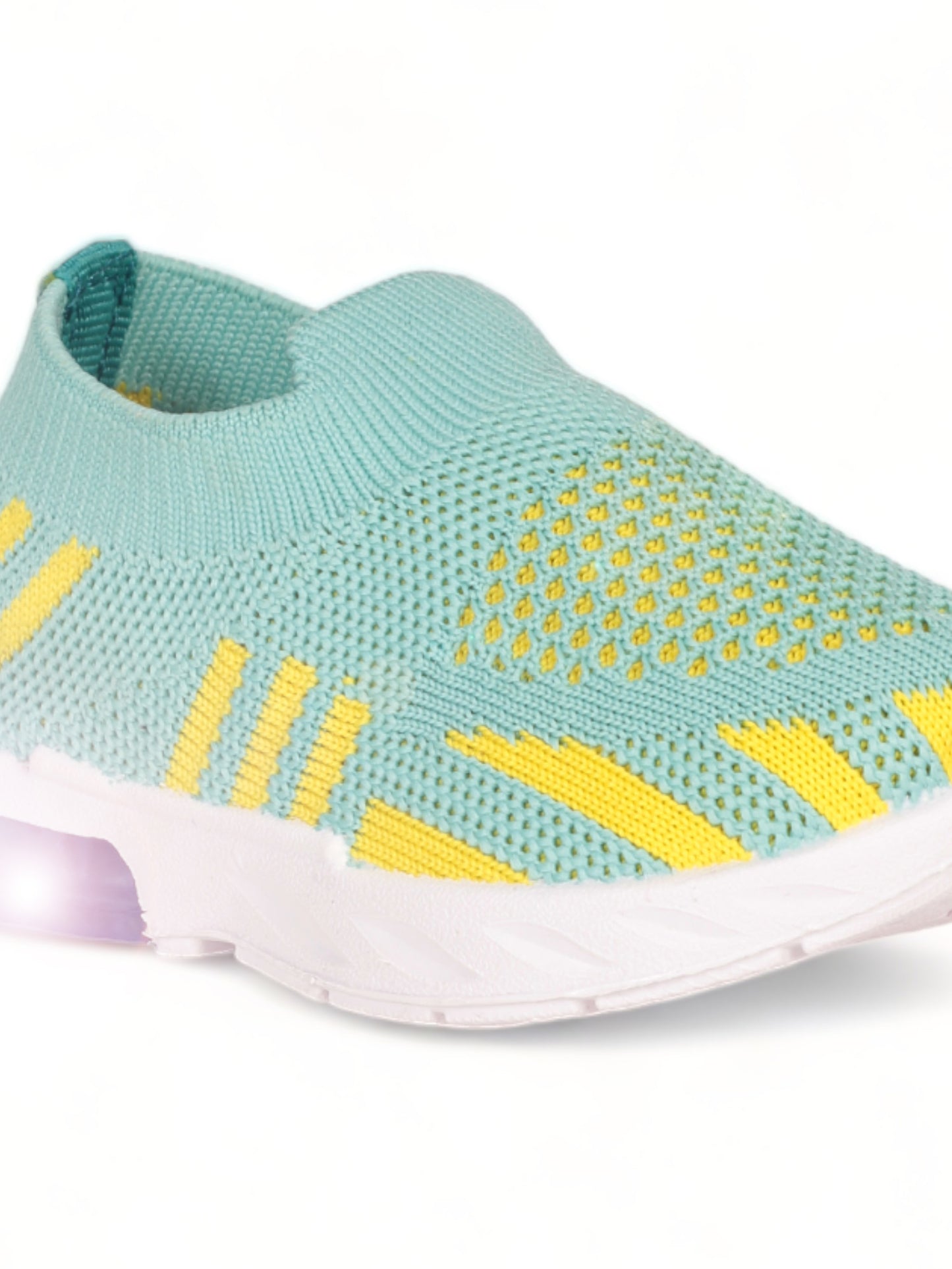 Casual Slip On Shoes With Led Light - Green