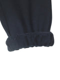 Elastic Waist Warm Fleece Track Bottoms - Navy Blue