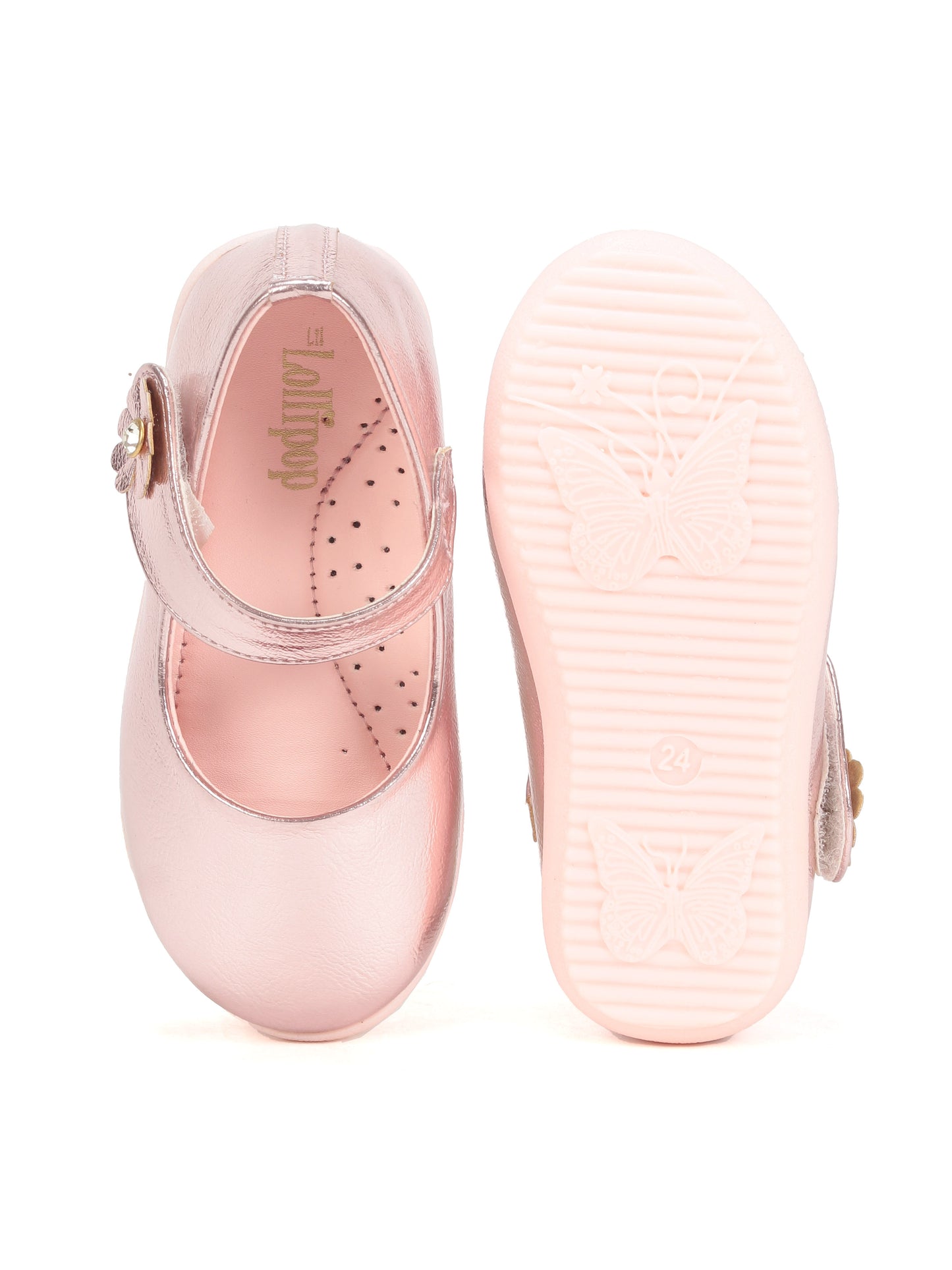 Bellies With Velcro Closure - Pink