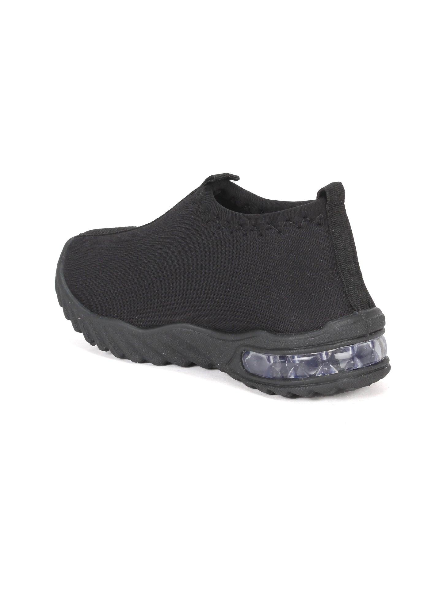 Copy of Sports Slip On Shoes With Light - Black
