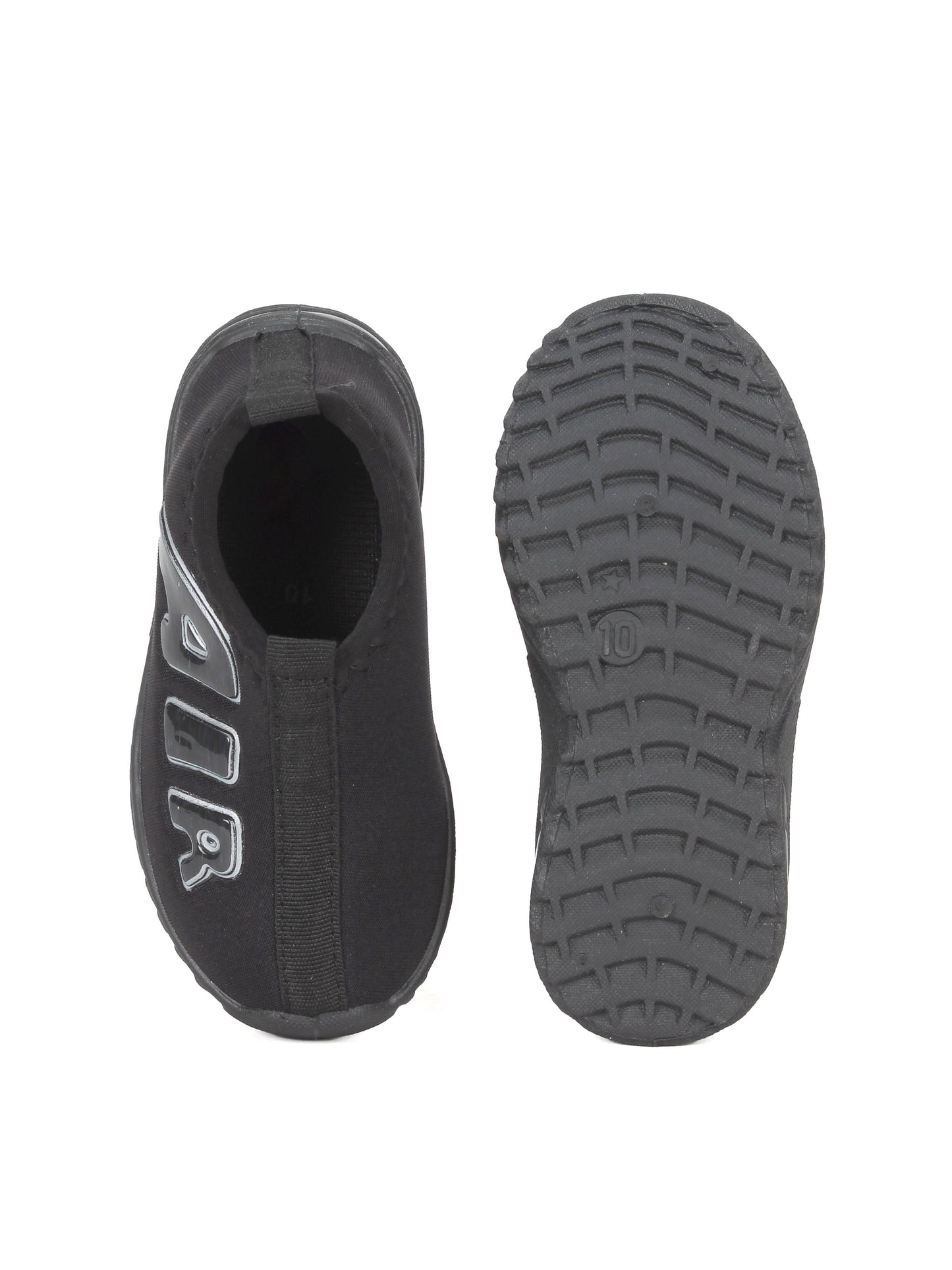 Copy of Sports Slip On Shoes With Light - Black