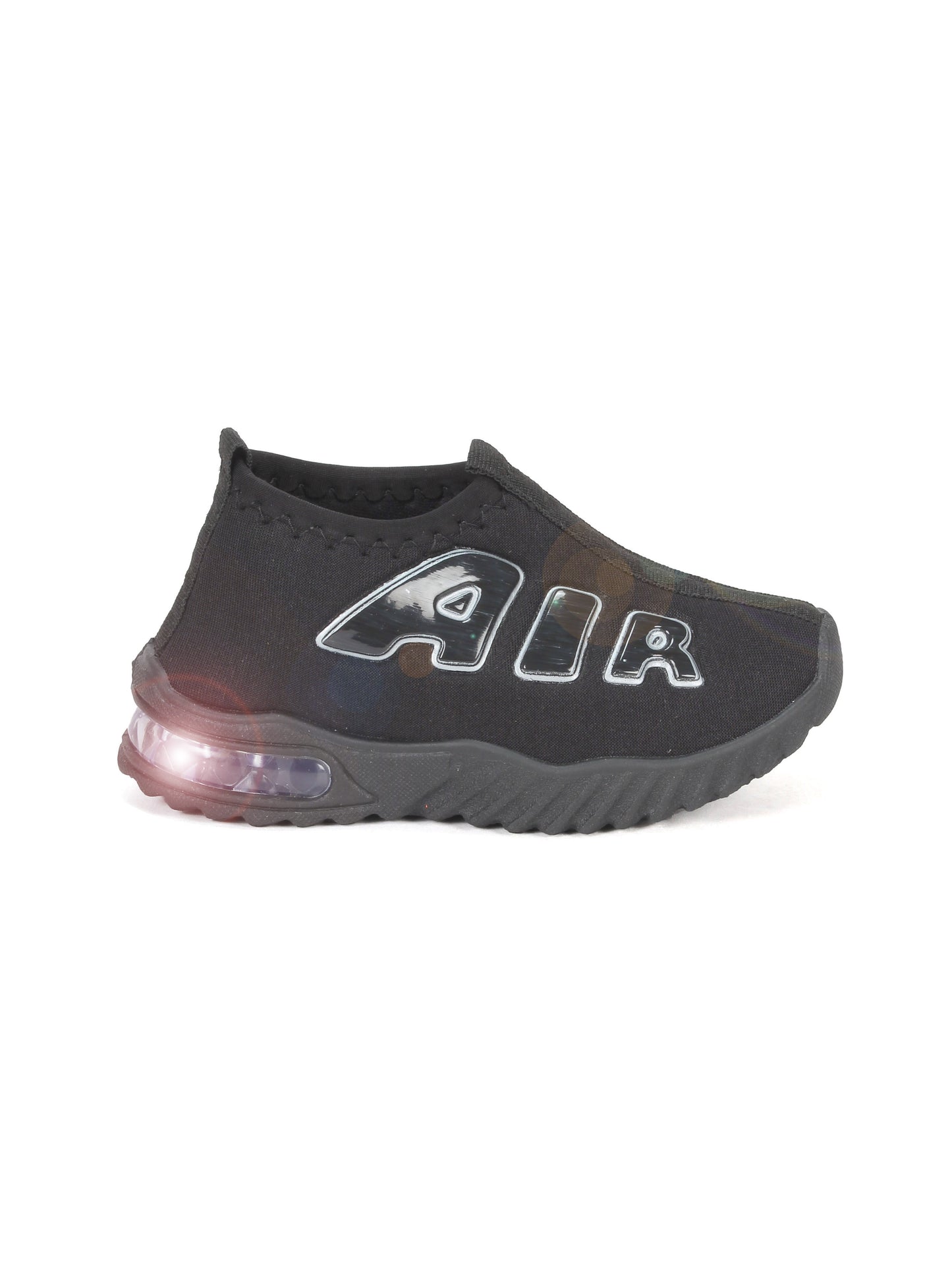 Copy of Sports Slip On Shoes With Light - Black