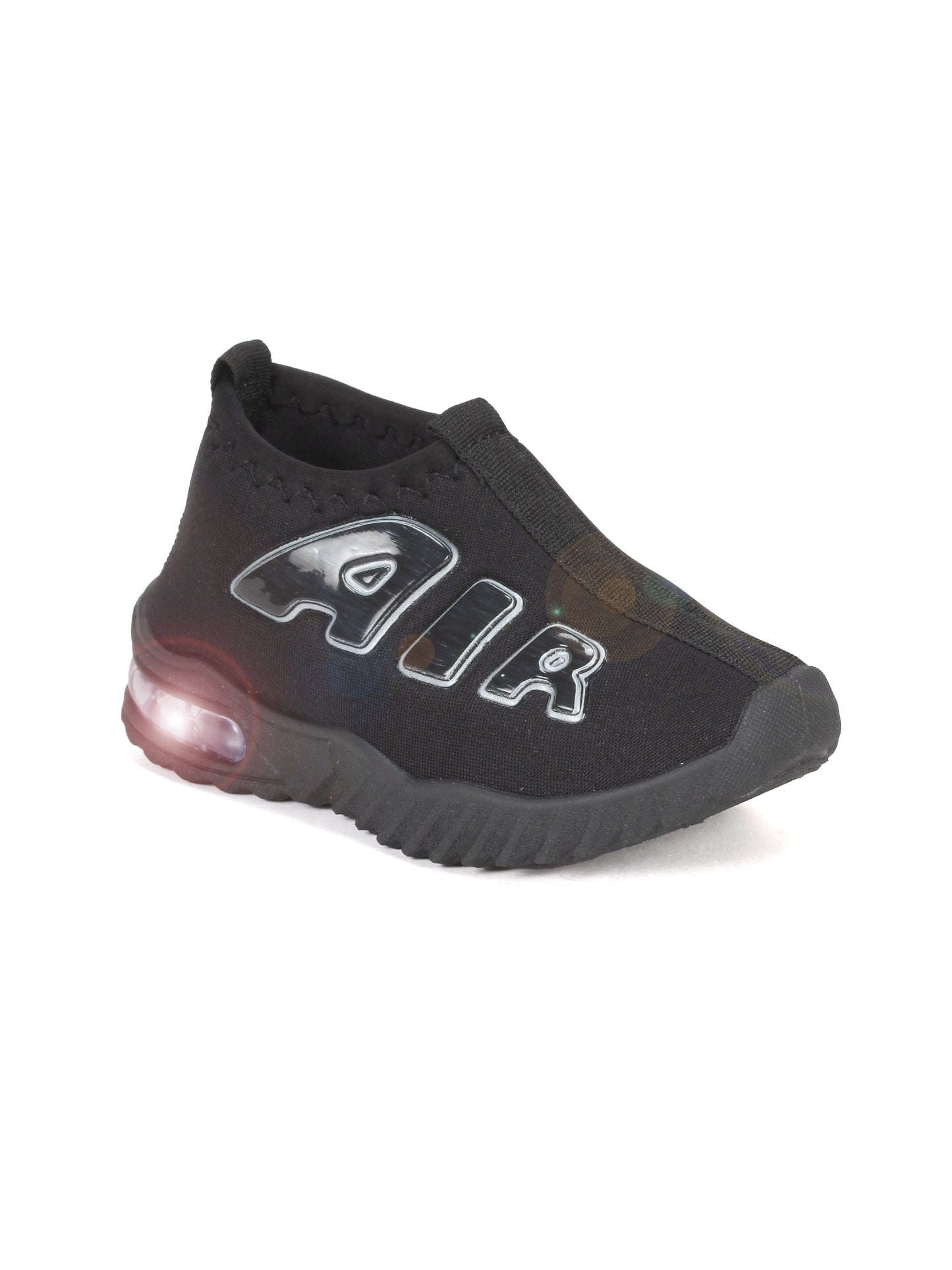Copy of Sports Slip On Shoes With Light - Black
