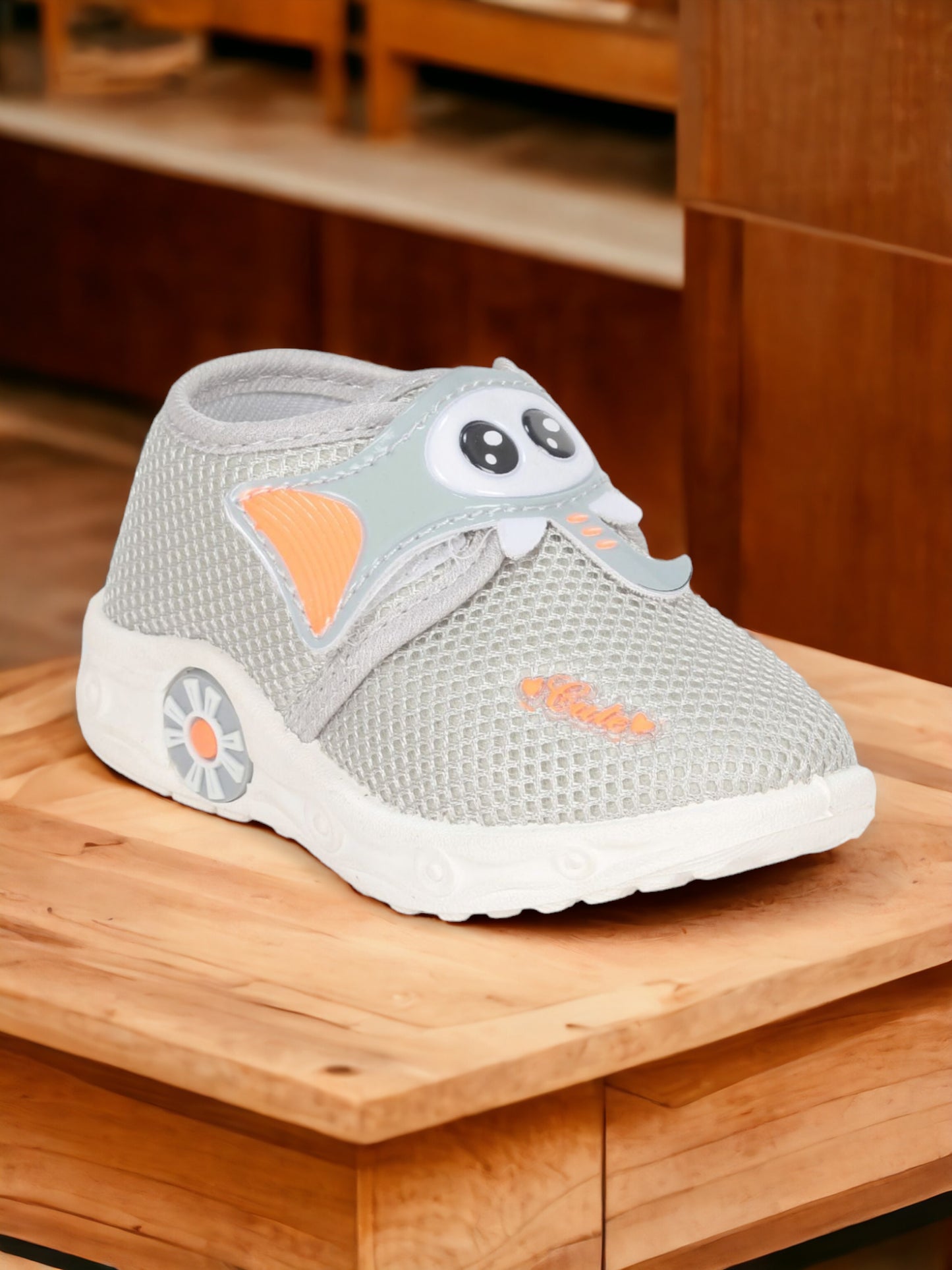 Musical Chu Chu Shoes With Velcro Closing - Grey