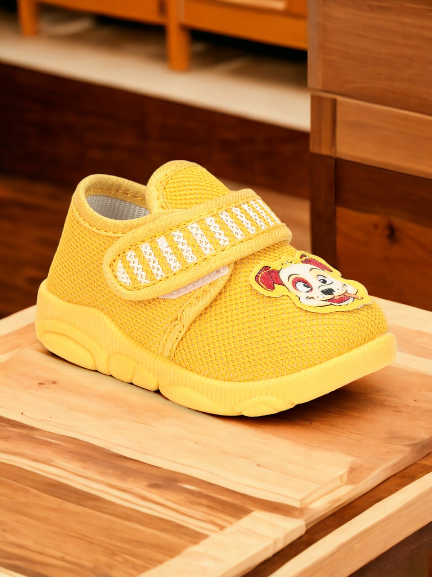 Coolz Musical Chu Chu Shoes With Velcro Closing - Mustard