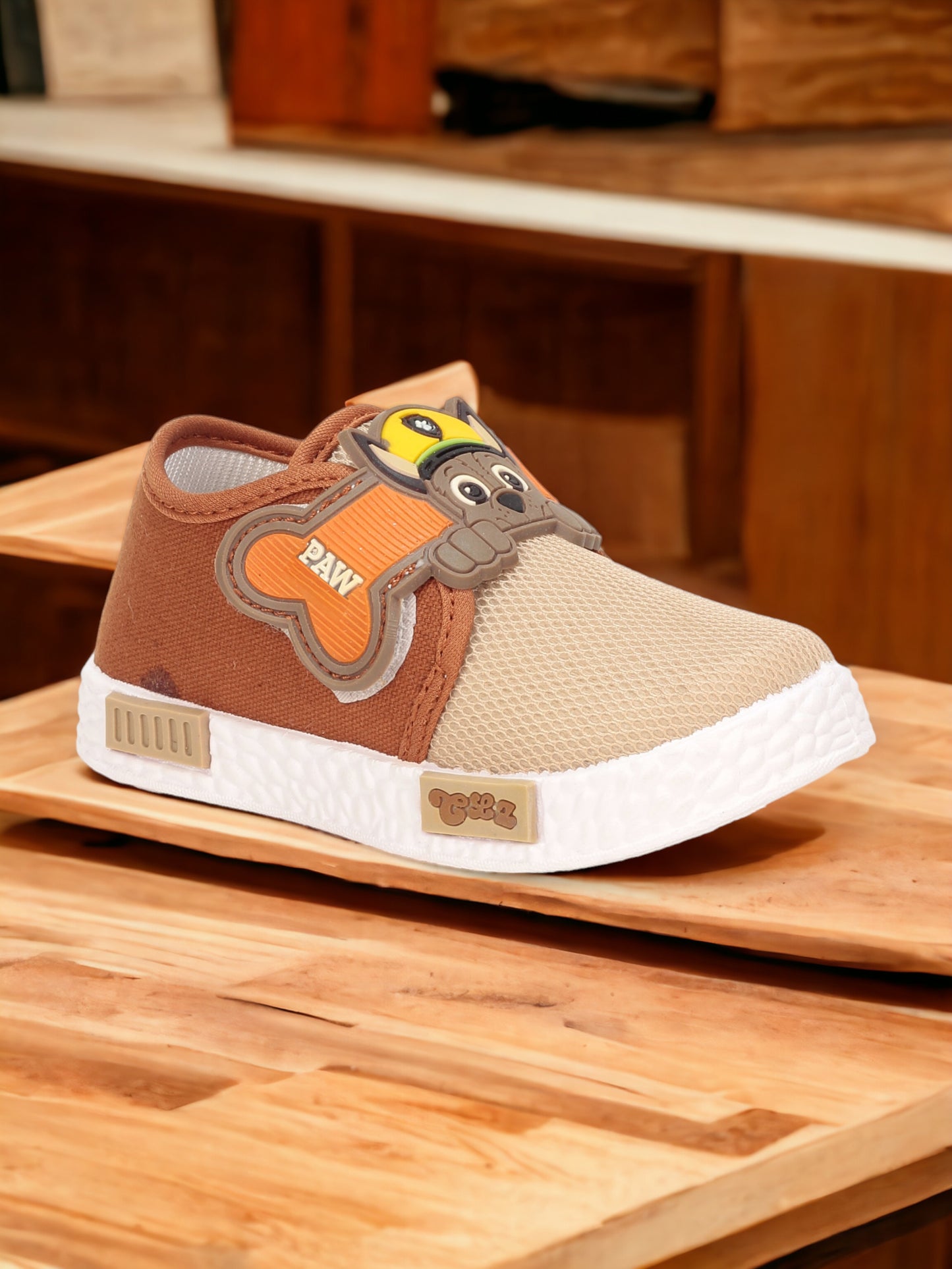 Coolz Casual Shoes With Velcro Closing - Brown